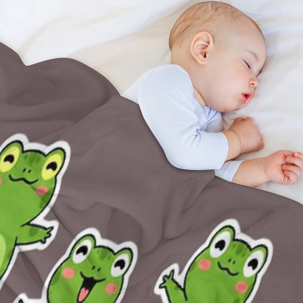 Dancing Frog Frog, Frogs, Dancing, Dance, Dancer, Music, Meme, Musician, Band, Rock, Metal, Vintage, Retro Travel-friendly Throw Blanket
