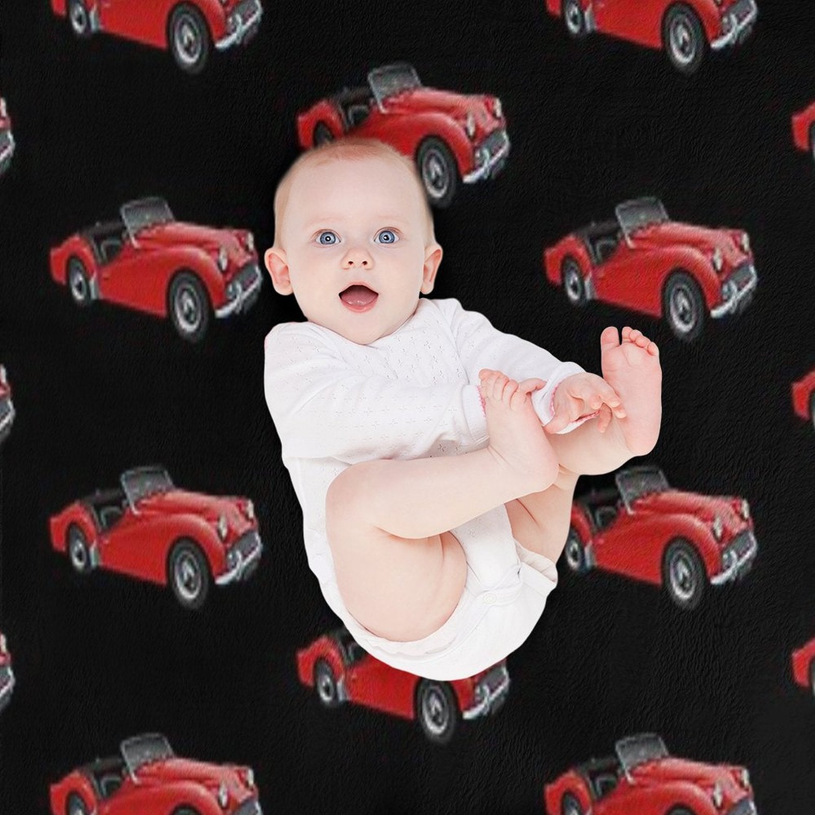 Triumph TR3 in Red Versatility Throw Blanket