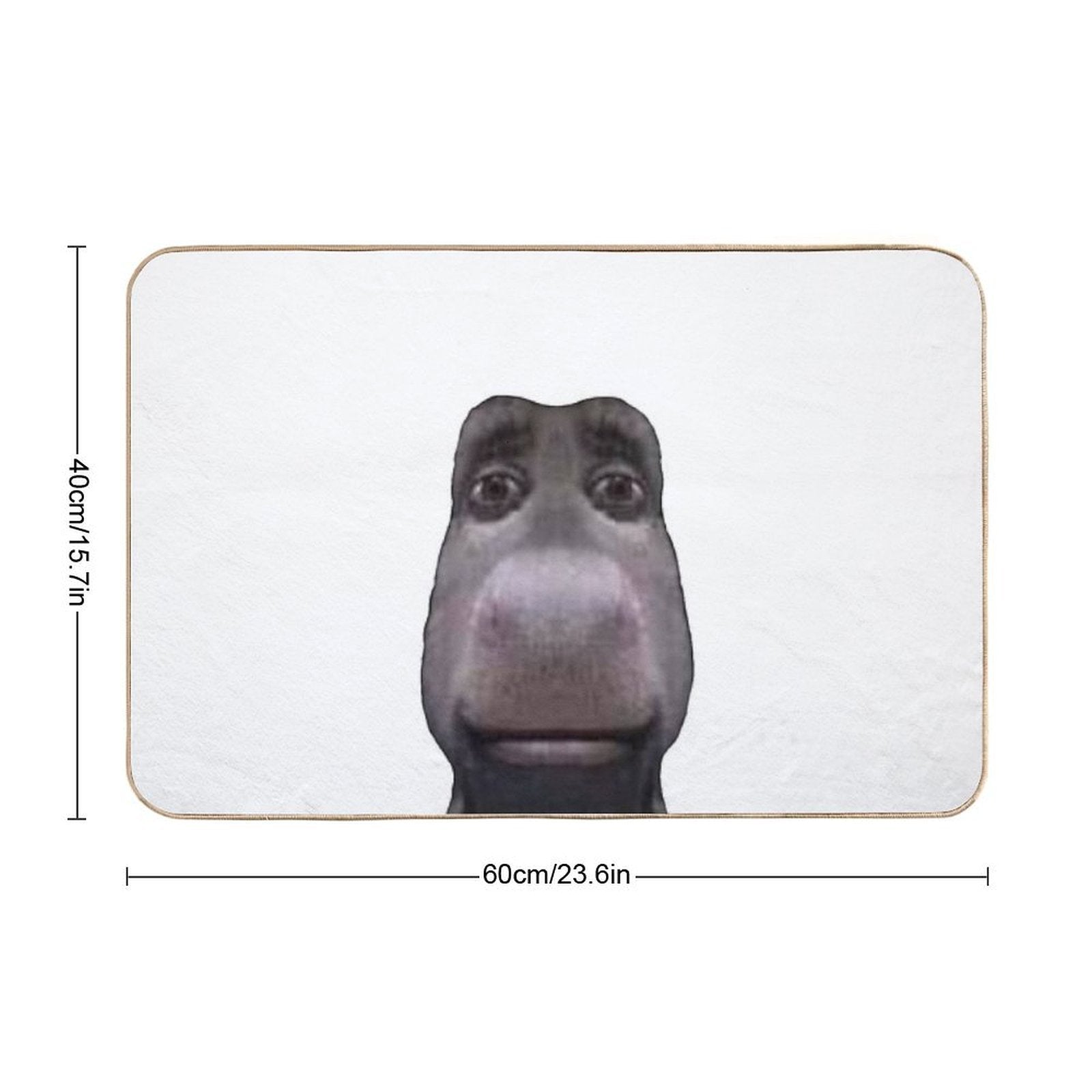 Donkey Stares Into Your Soul  Long-Lasting Bath Mat