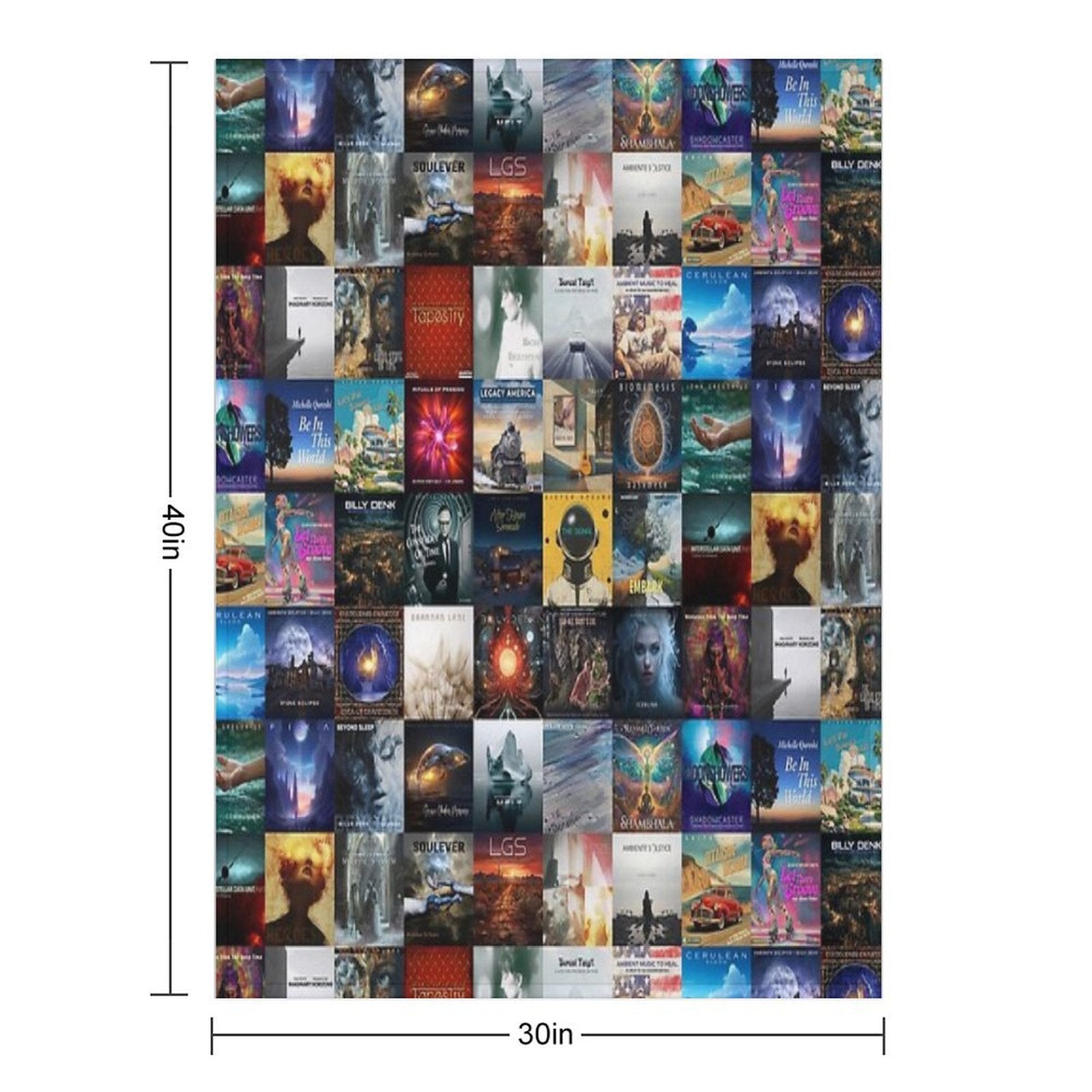 Wayfarer Records Album Covers All-season Throw Blanket
