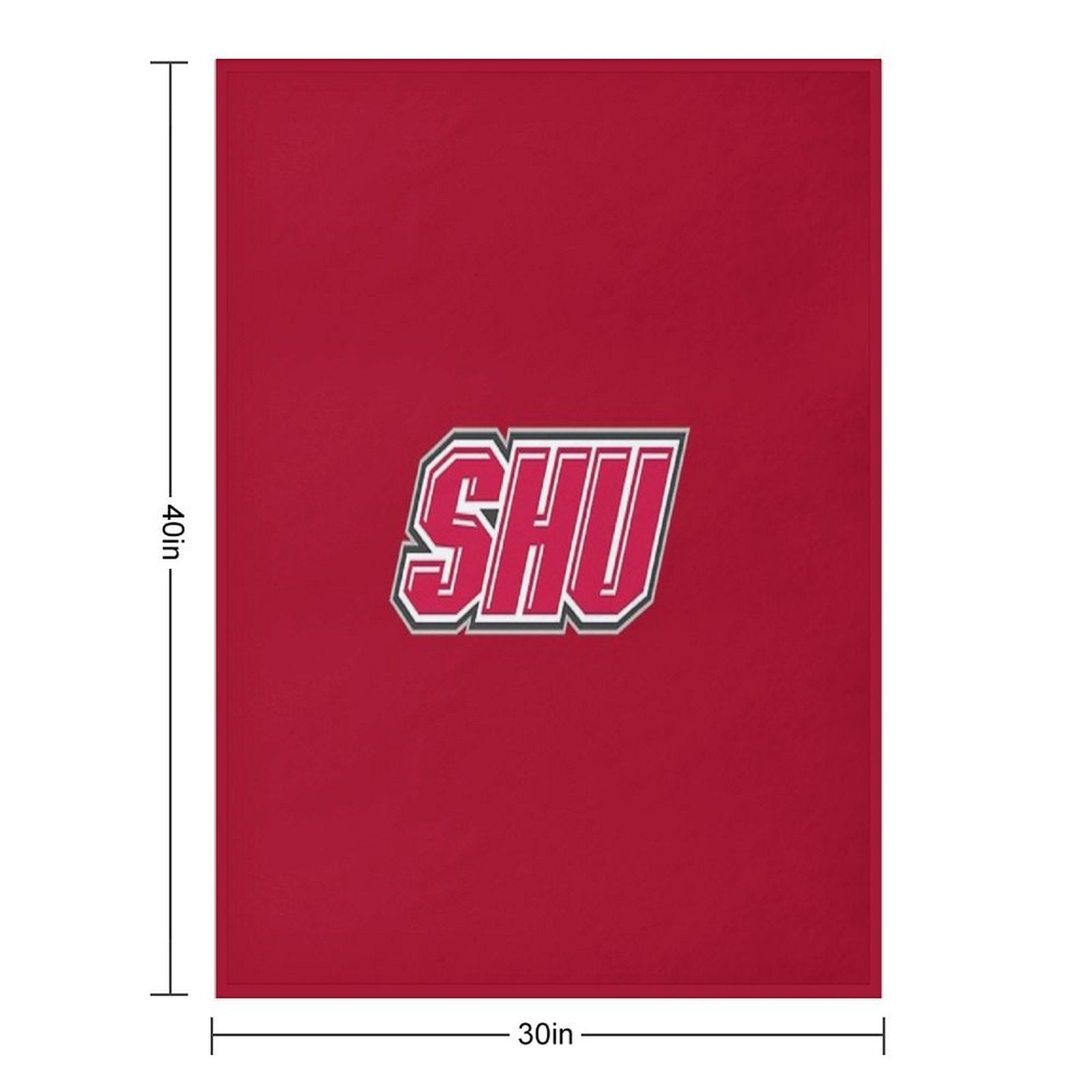 SHU Pioneers Logo Machine-washable Throw Blanket