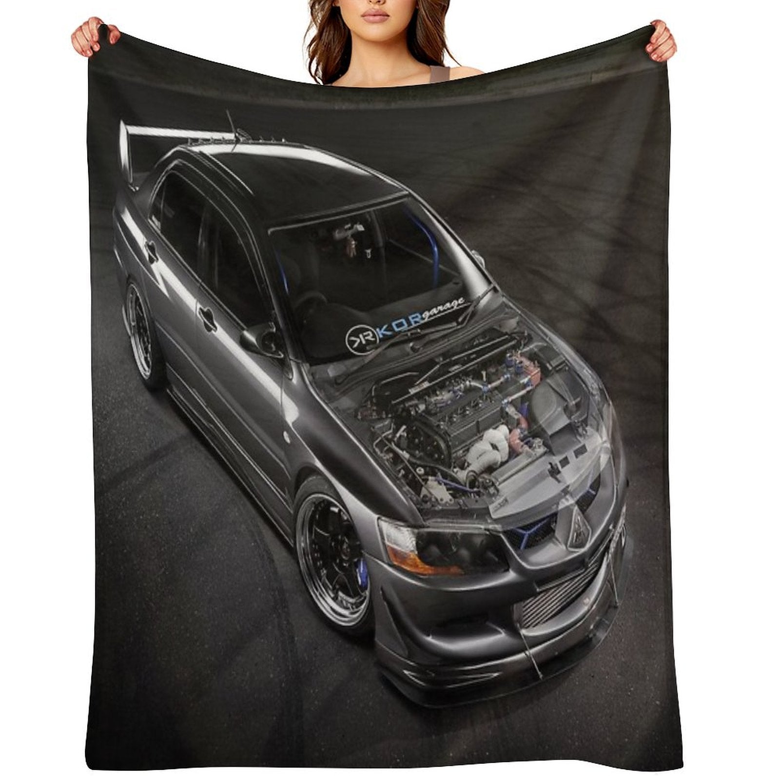 Matt Baxter's Mitsubishi Evolution Lightweight Throw Blanket