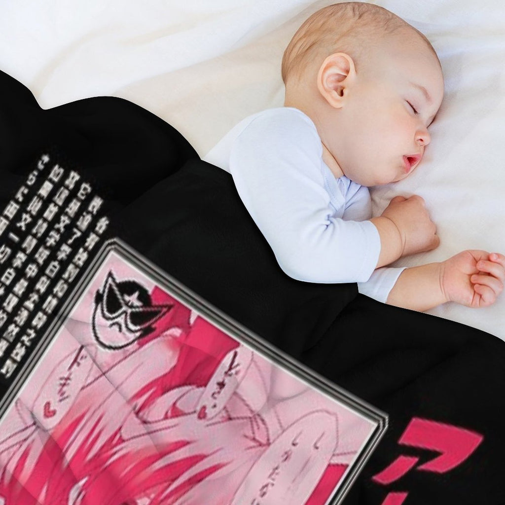 Anime Ahegao Hentai Eco-conscious Throw Blanket