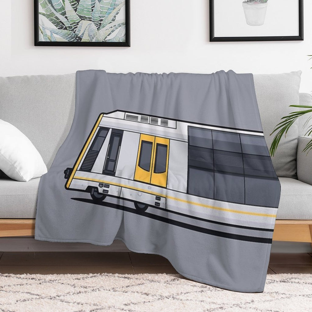 Sydney T Set Grey Tangara World Train Side Australia Versatility Throw Blanket