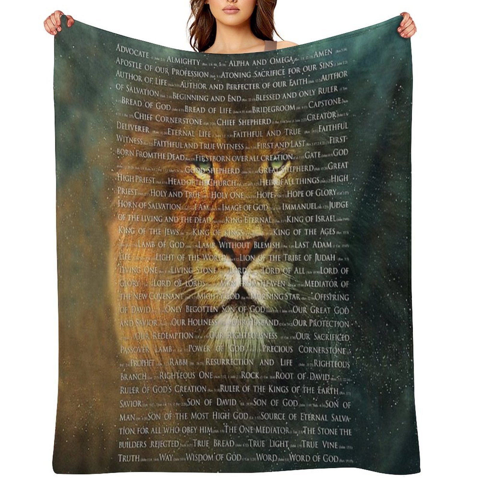 The Names of God Multi-functional Throw Blanket