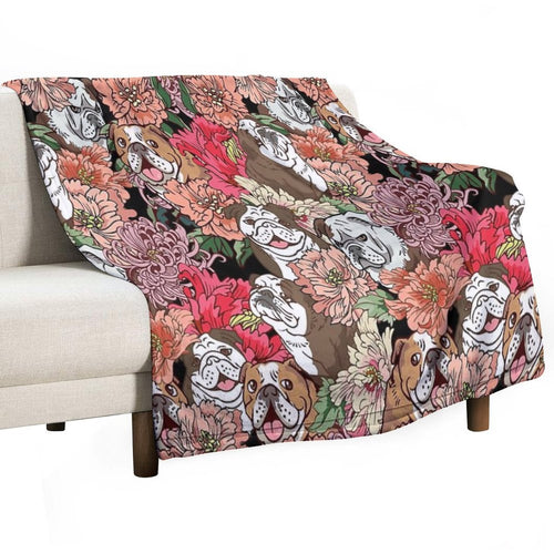 Because English Bulldog Quick-dry Throw Blanket