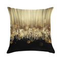 Black And Gold Soft Gift Ready Throw Pillow