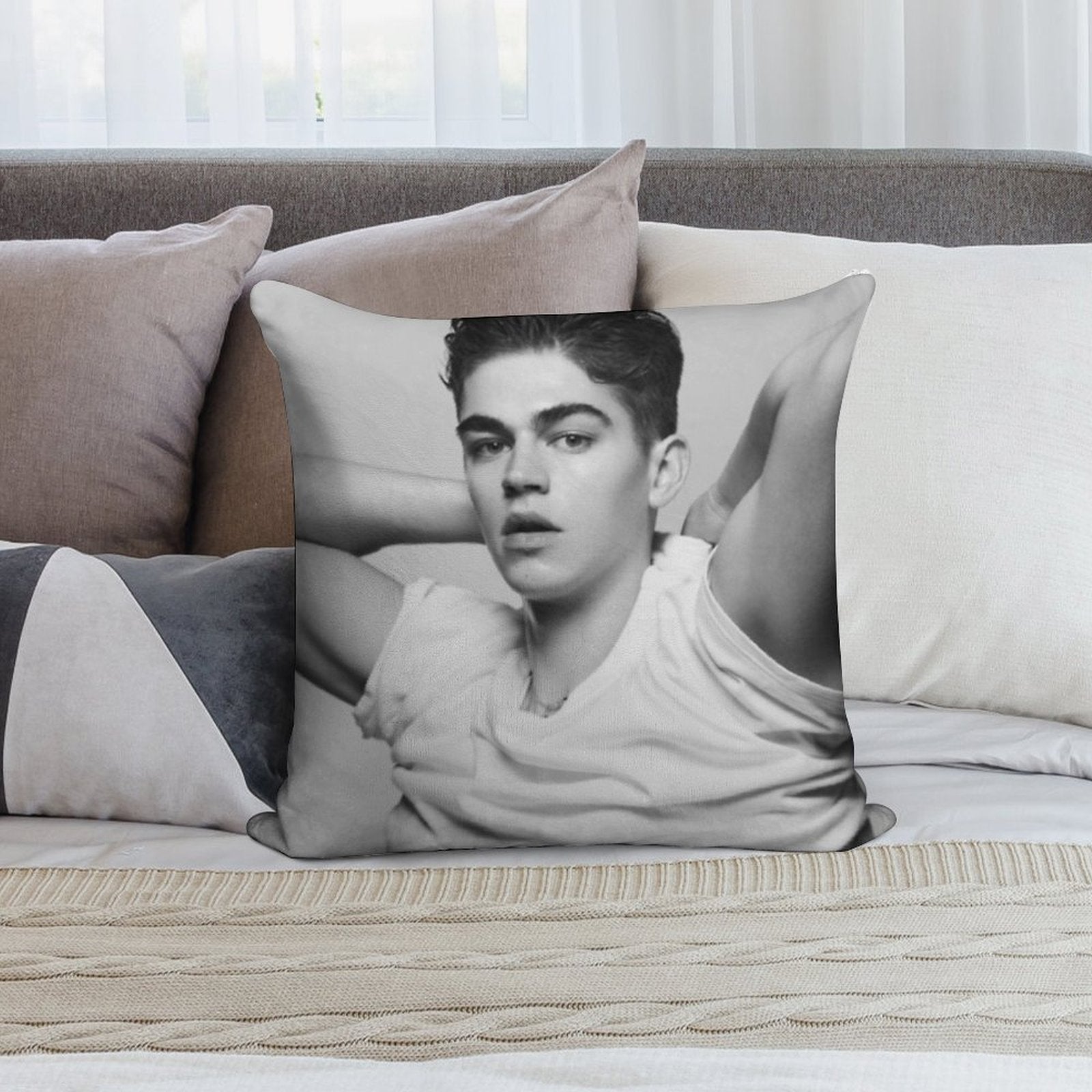 Hero Fiennes Tiffin Hardin Scott Soft Bedroom Essential Throw Pillow