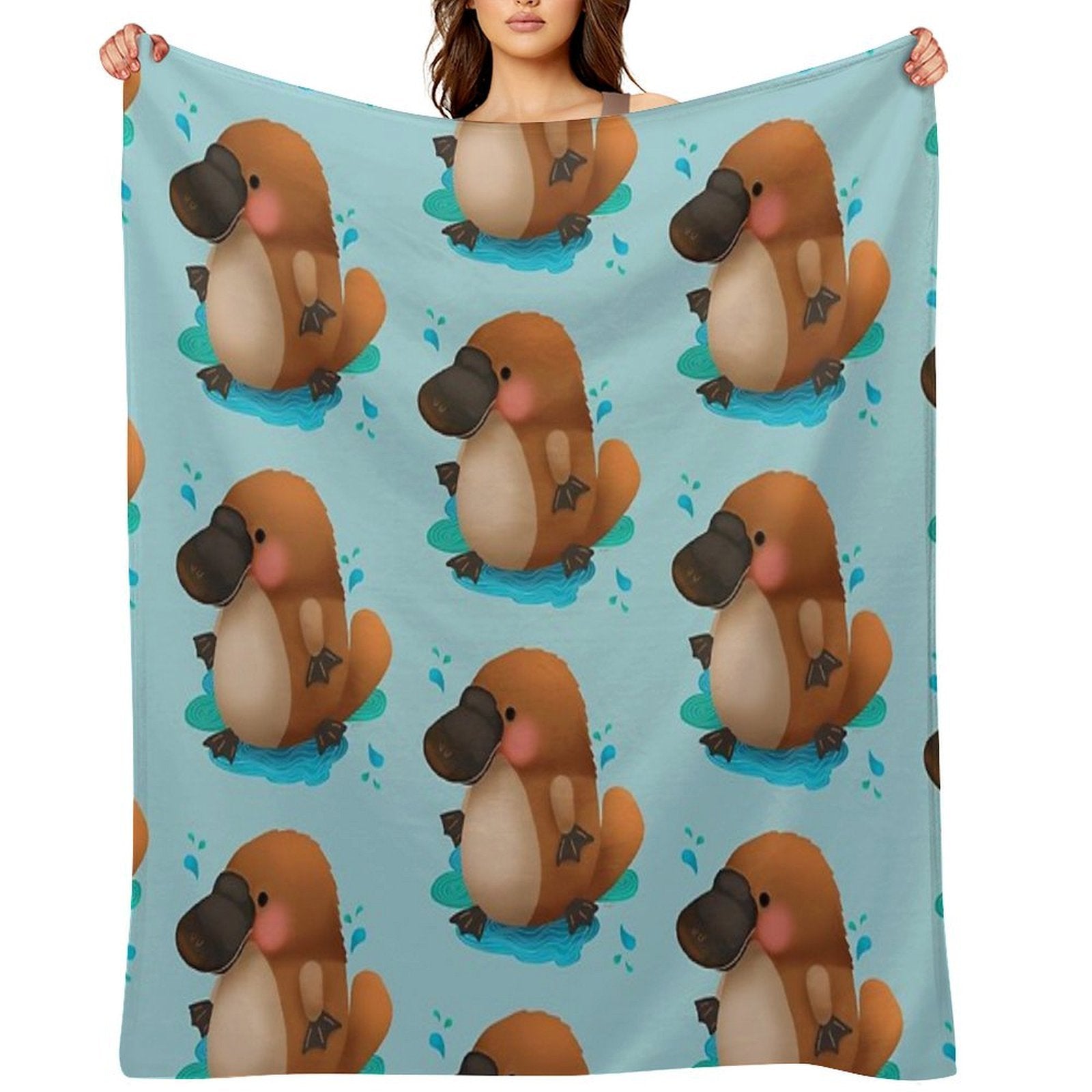 Platypus Puggle Versatility Throw Blanket