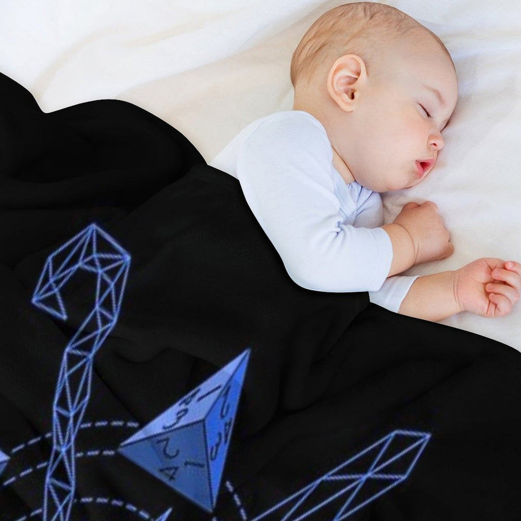 Roleplayer - Choose Your Blue Weapon Eco-conscious Throw Blanket
