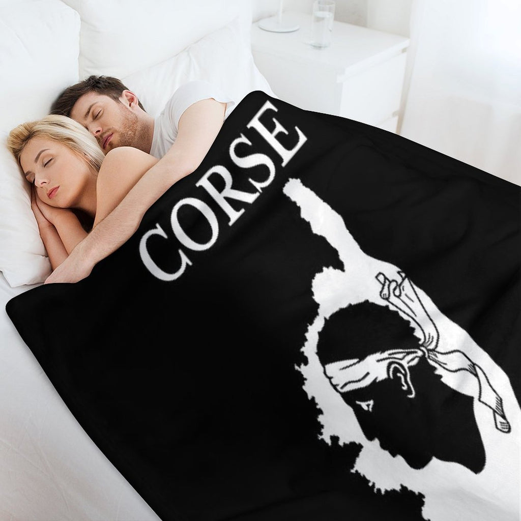 Corsica (Corse) Map, France, French Region. Lightweight Throw Blanket