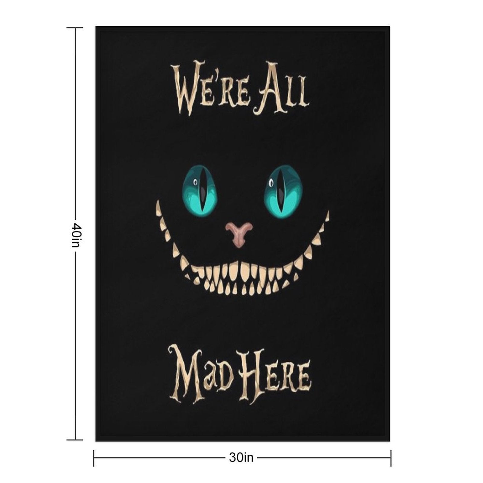 Alice In Wonderland All-season Throw Blanket