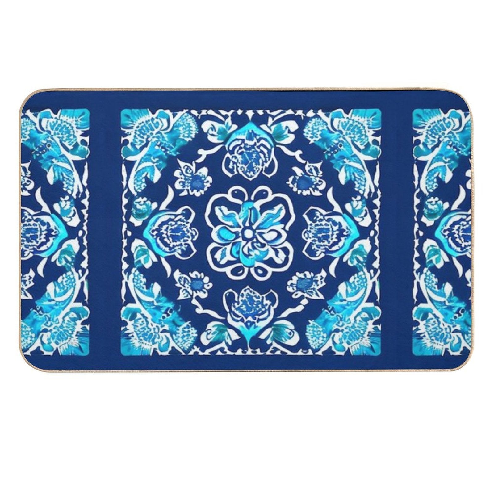 Bandana Inspired Drip  Rapid-Drying Bath Mat