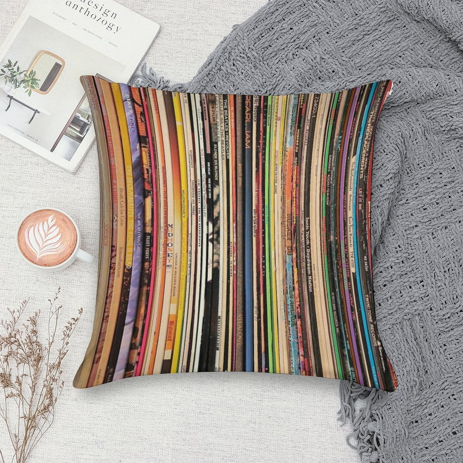 Record Collector Soft Ultra-Soft Texture Throw Pillow