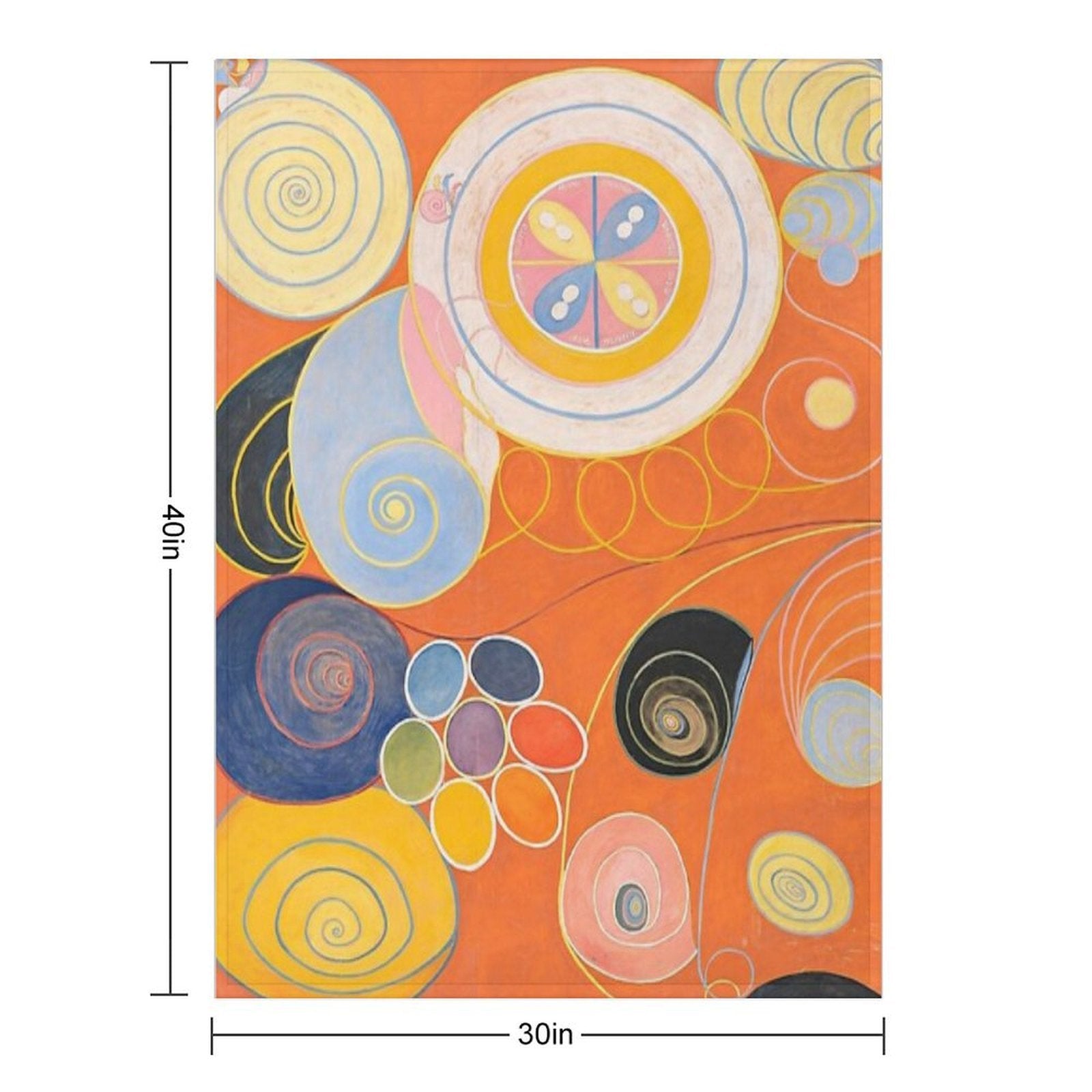Hilma Af Klint The Ten Largest, No.3, Youth, Group IV Premium Throw Blanket