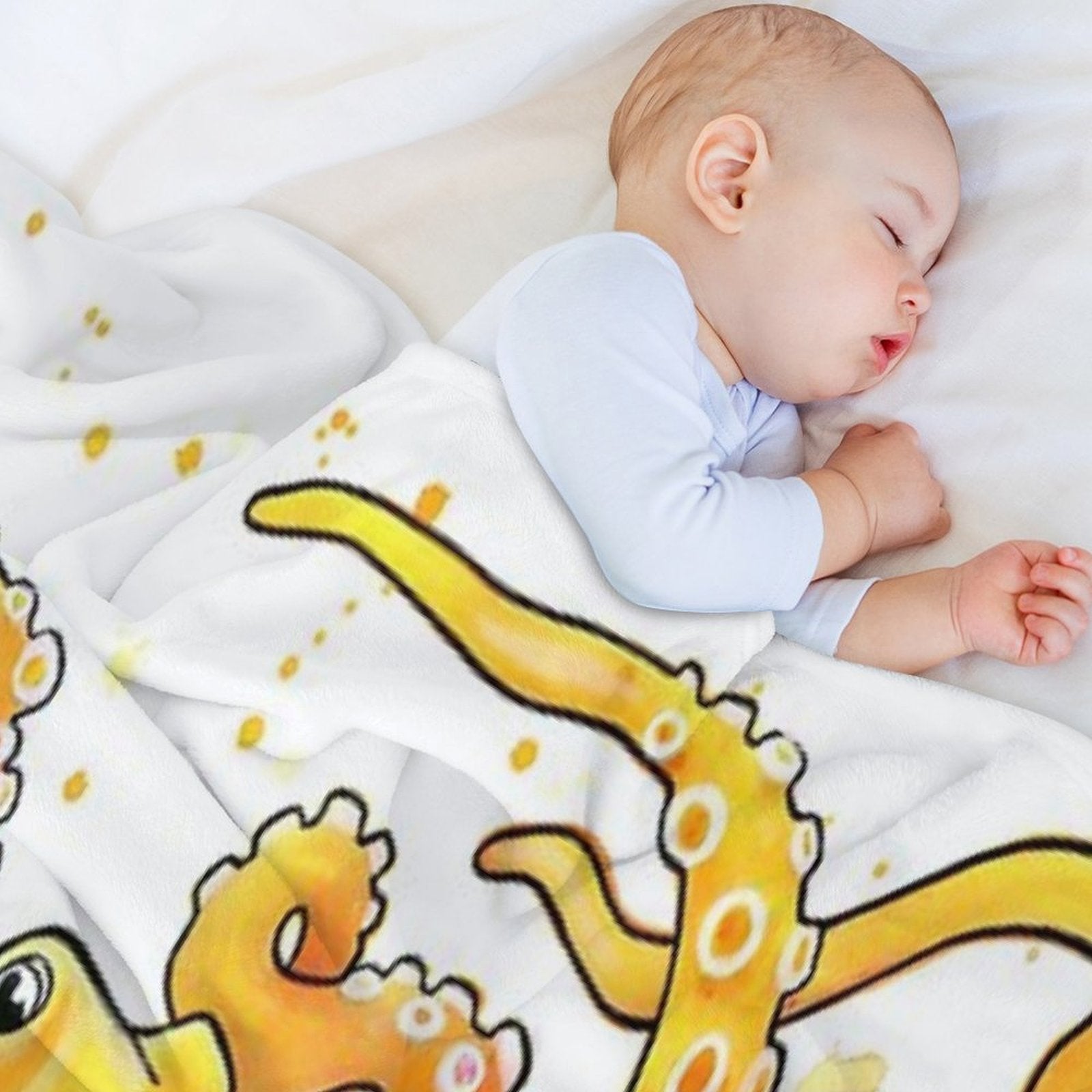 Octopus Sunrise Multi-functional Throw Blanket