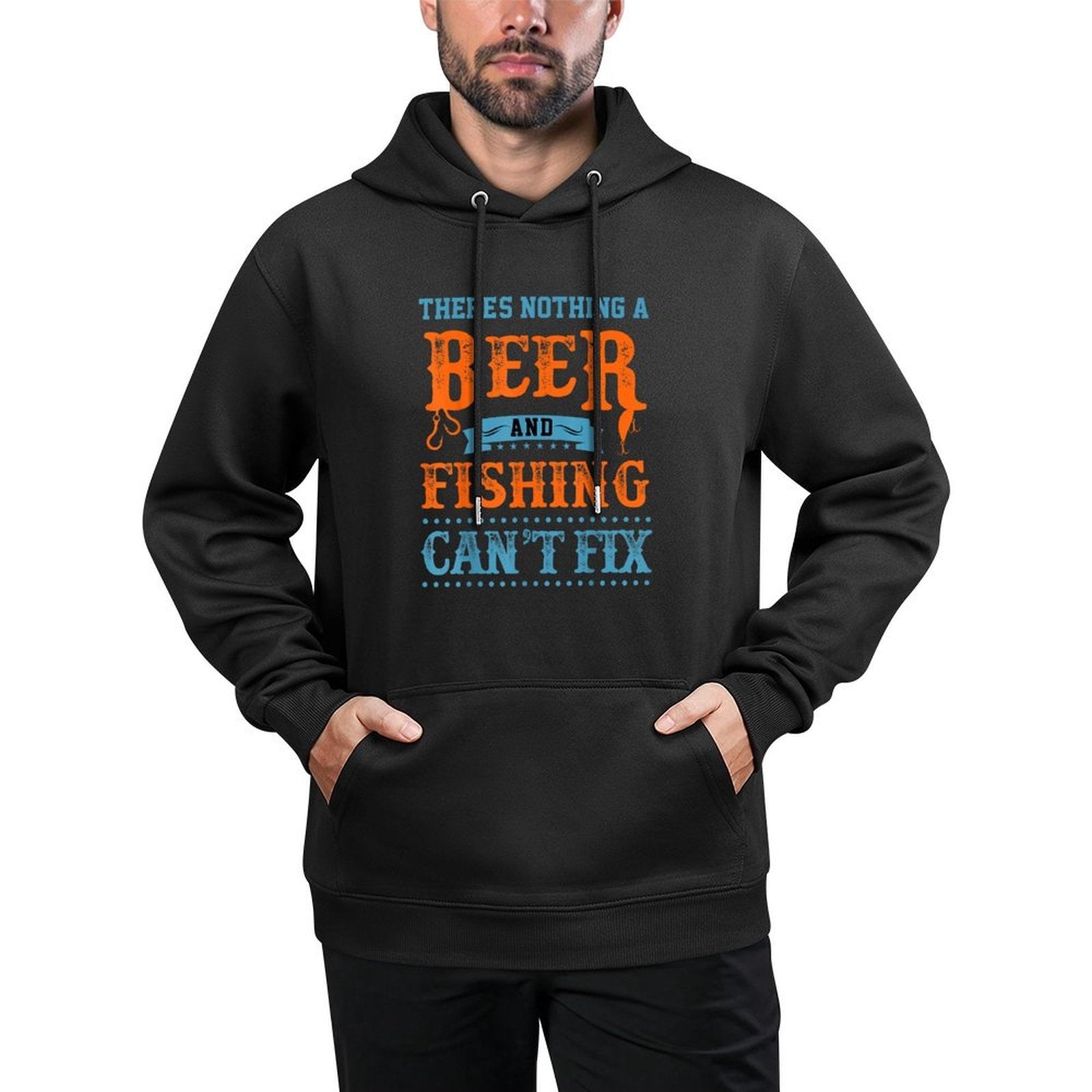 Funny Fishing Dad Quotes Saying Men Women Funny Fisherman Customizable Surface Hoodie