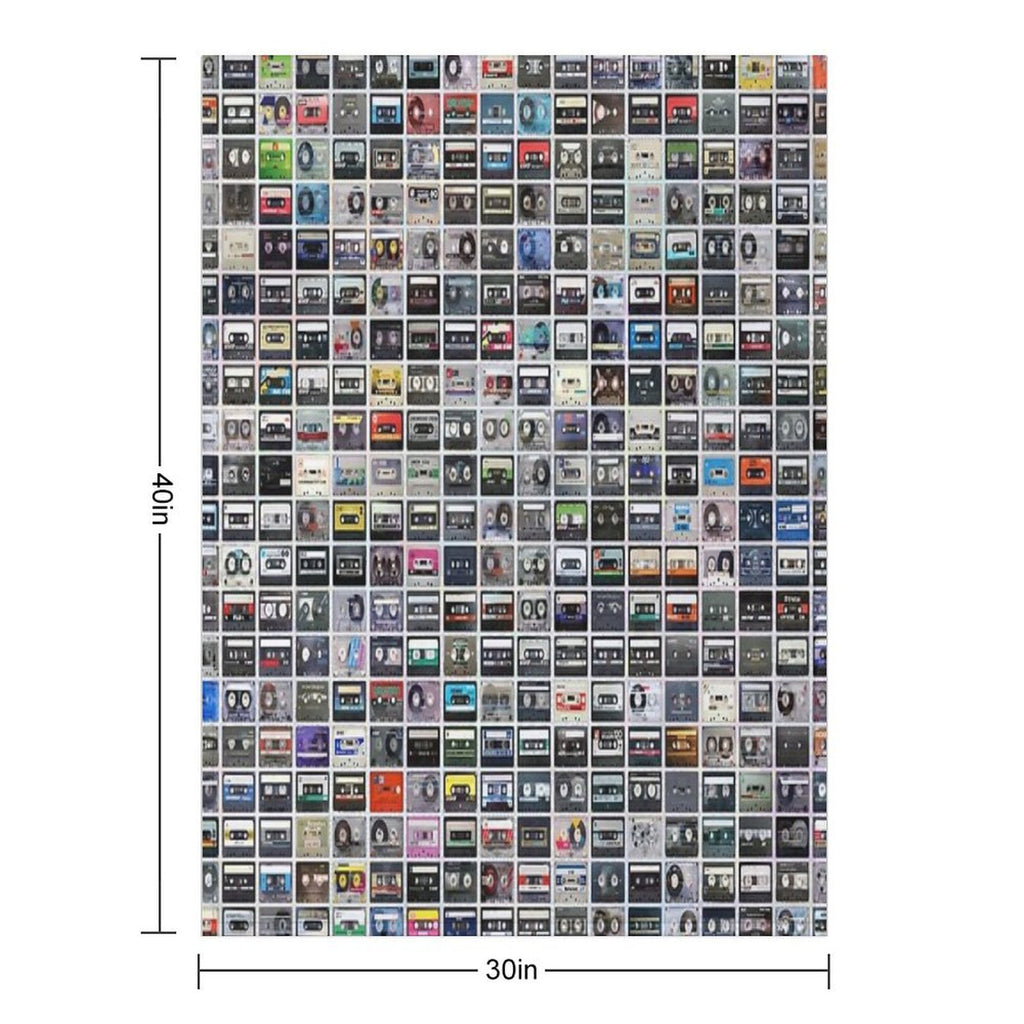 Cassettes All-season Throw Blanket