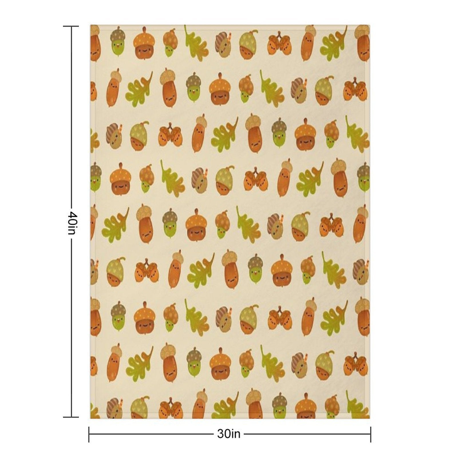 Acorns Gift-ready Throw Blanket