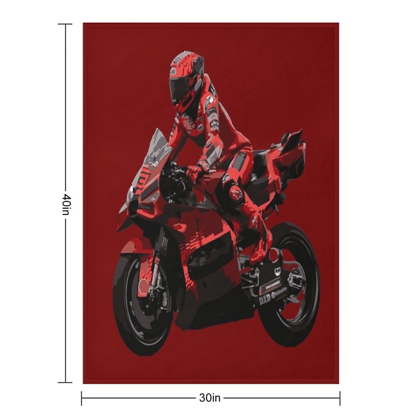 MotoGP Marc Marquez 93 Versatility Throw Blanket