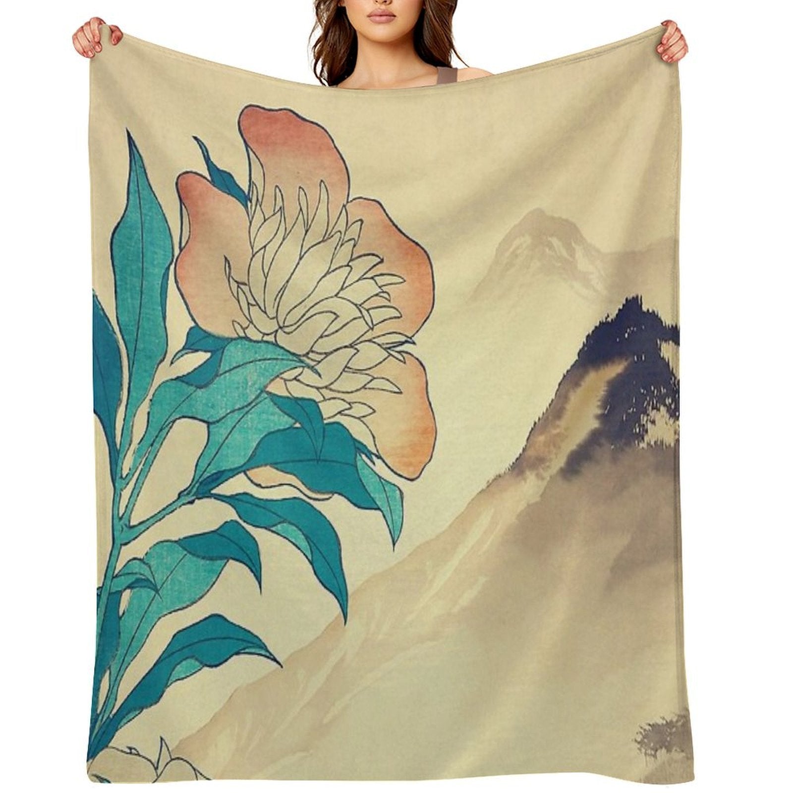 Mutual Admiration in Dana - Nature Landscape Multi-functional Throw Blanket