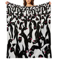 Meanwhile Penguins II Travel-friendly Throw Blanket