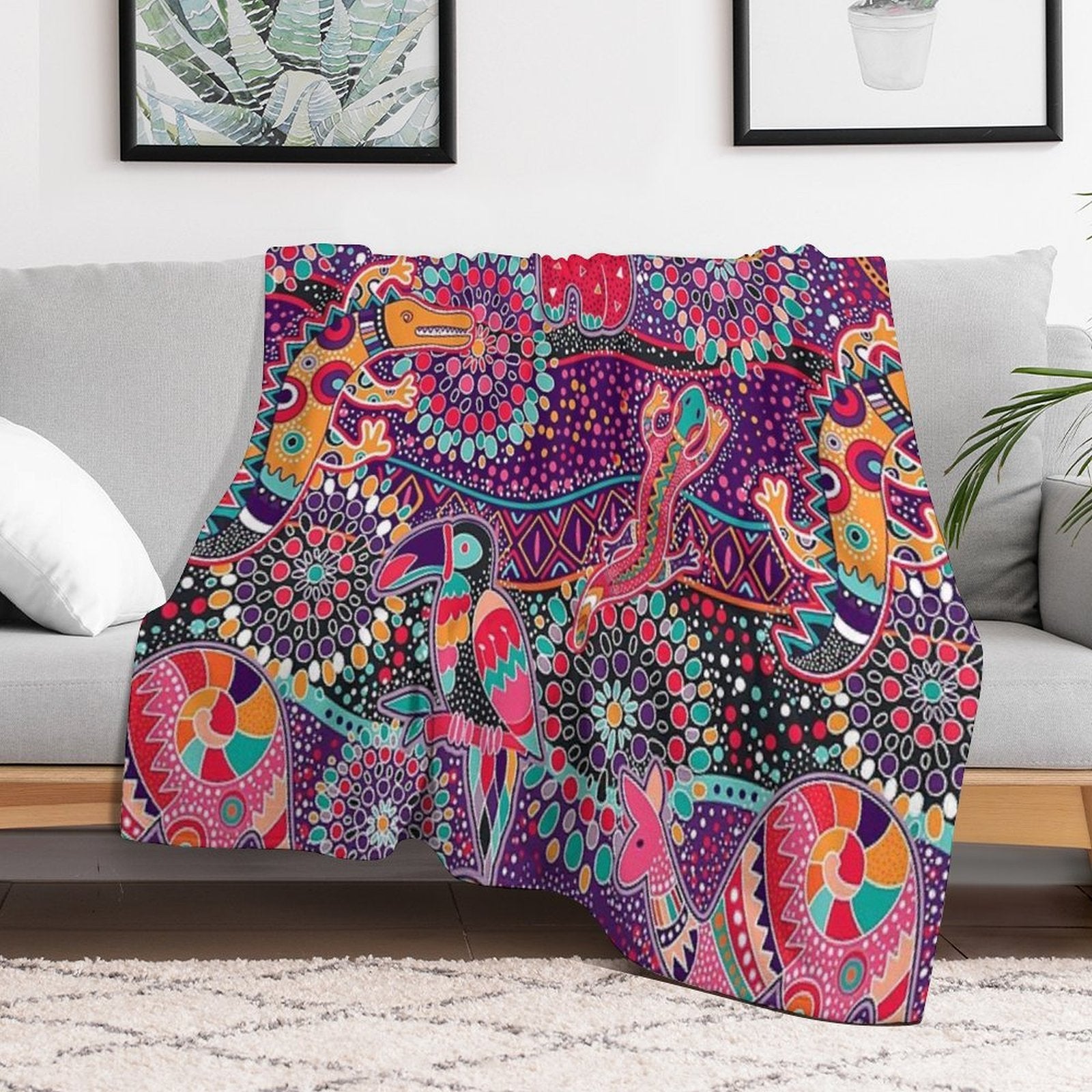 Australian Dreamtime Comfort Throw Blanket