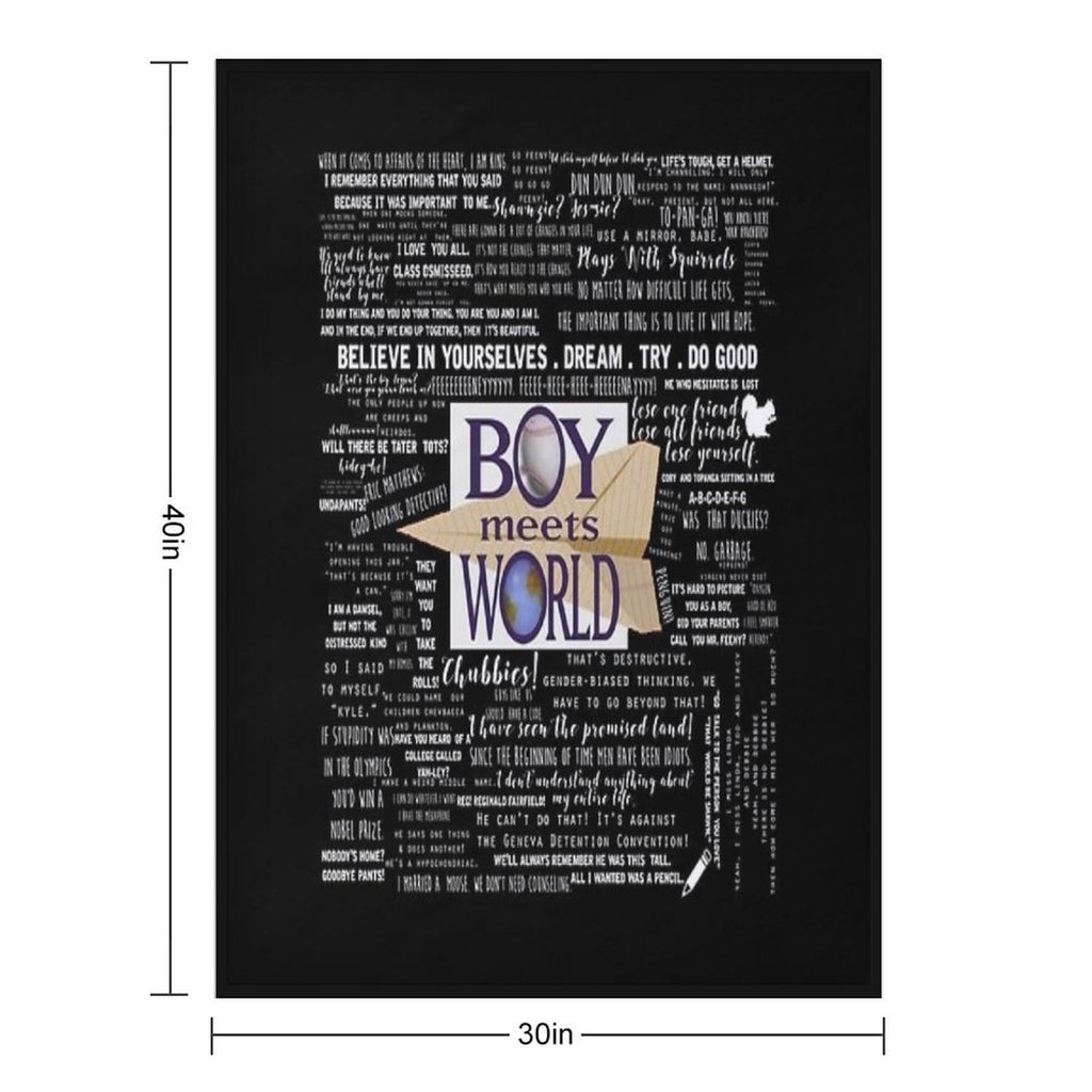 Boy Meets World Memorable Quotes Lightweight Throw Blanket