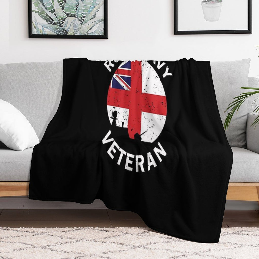 Royal Navy Veteran All-season Throw Blanket