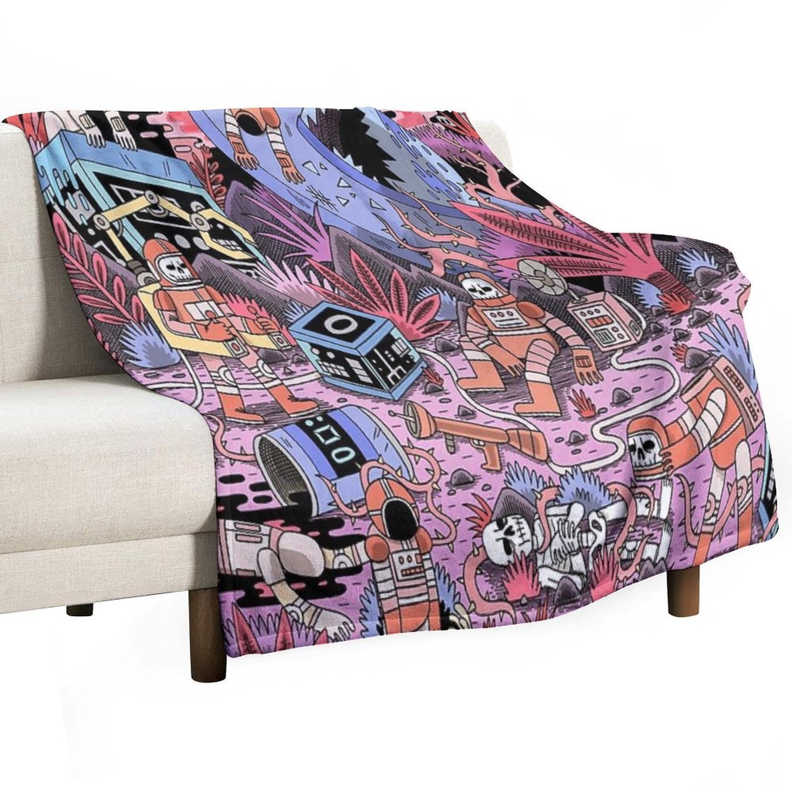 Chaos Lightweight Throw Blanket