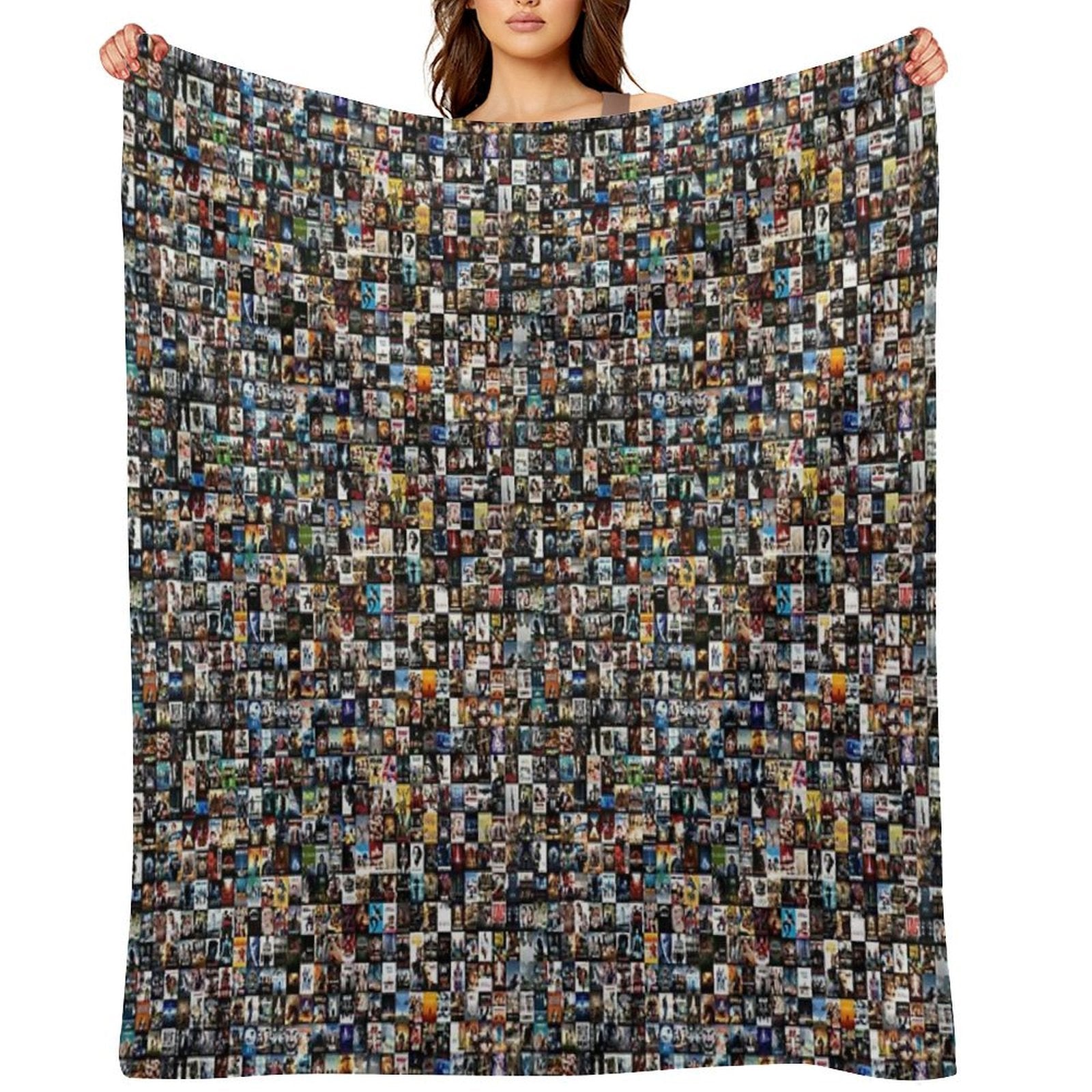 Movie Poster Montage Travel-friendly Throw Blanket