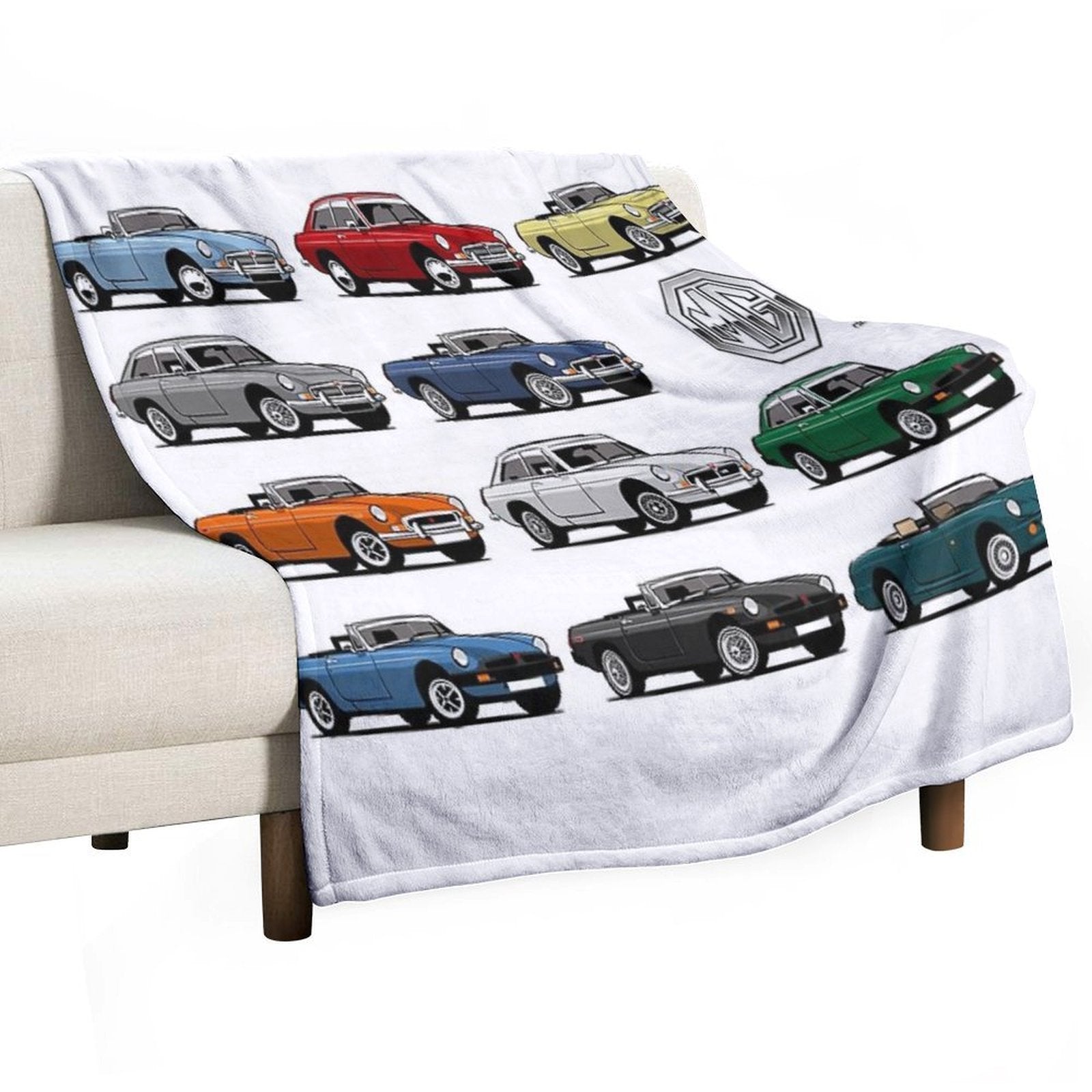 MGB, MGC And RV8 Evolution Gift-ready Throw Blanket