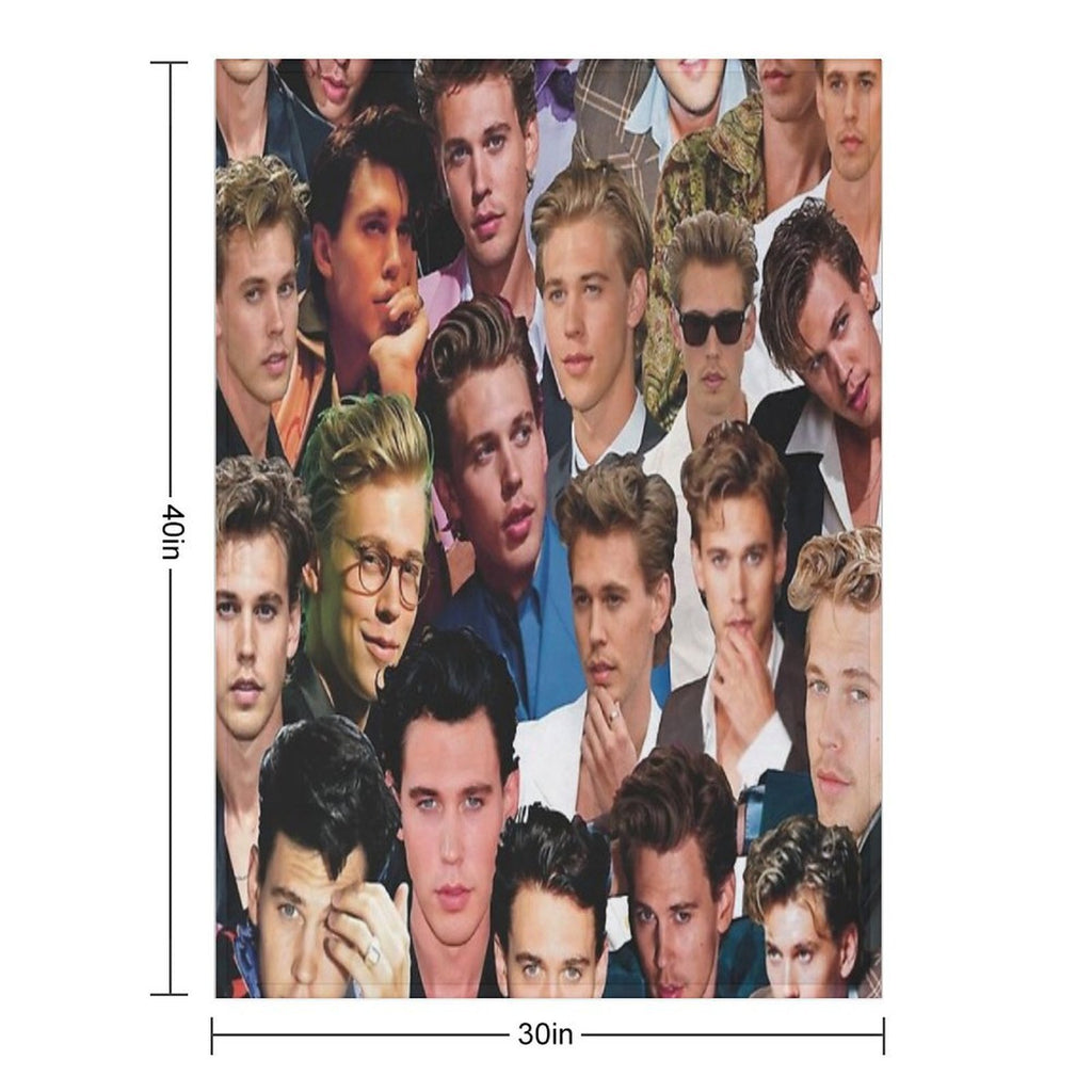 Austin Butler Photo Collage Premium Throw Blanket