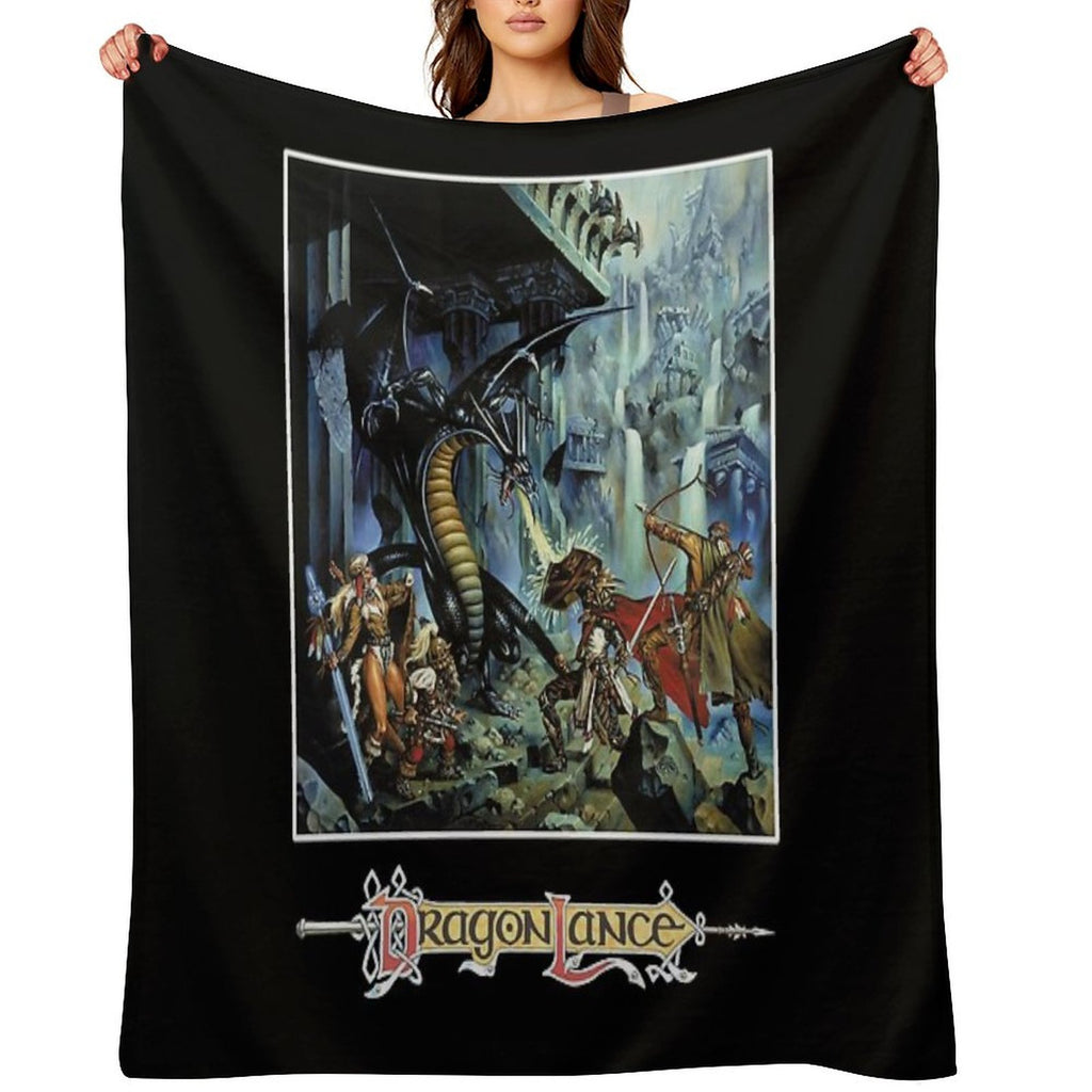 Dragonlance Advanced Dungeons & Dragons of Despair Classic  Essential Comfort Throw Blanket