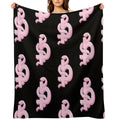 Blackbear Logo Pink Plush Throw Blanket