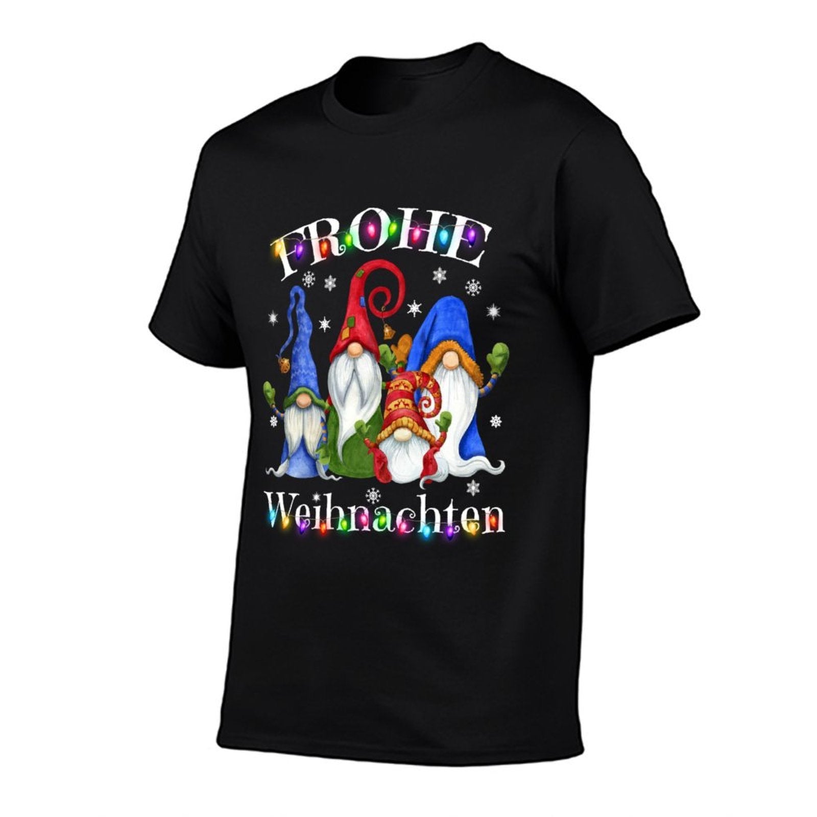 Frohe Weihnachten German Gnome Christmas Decorations Germany Comfortable T-Shirt