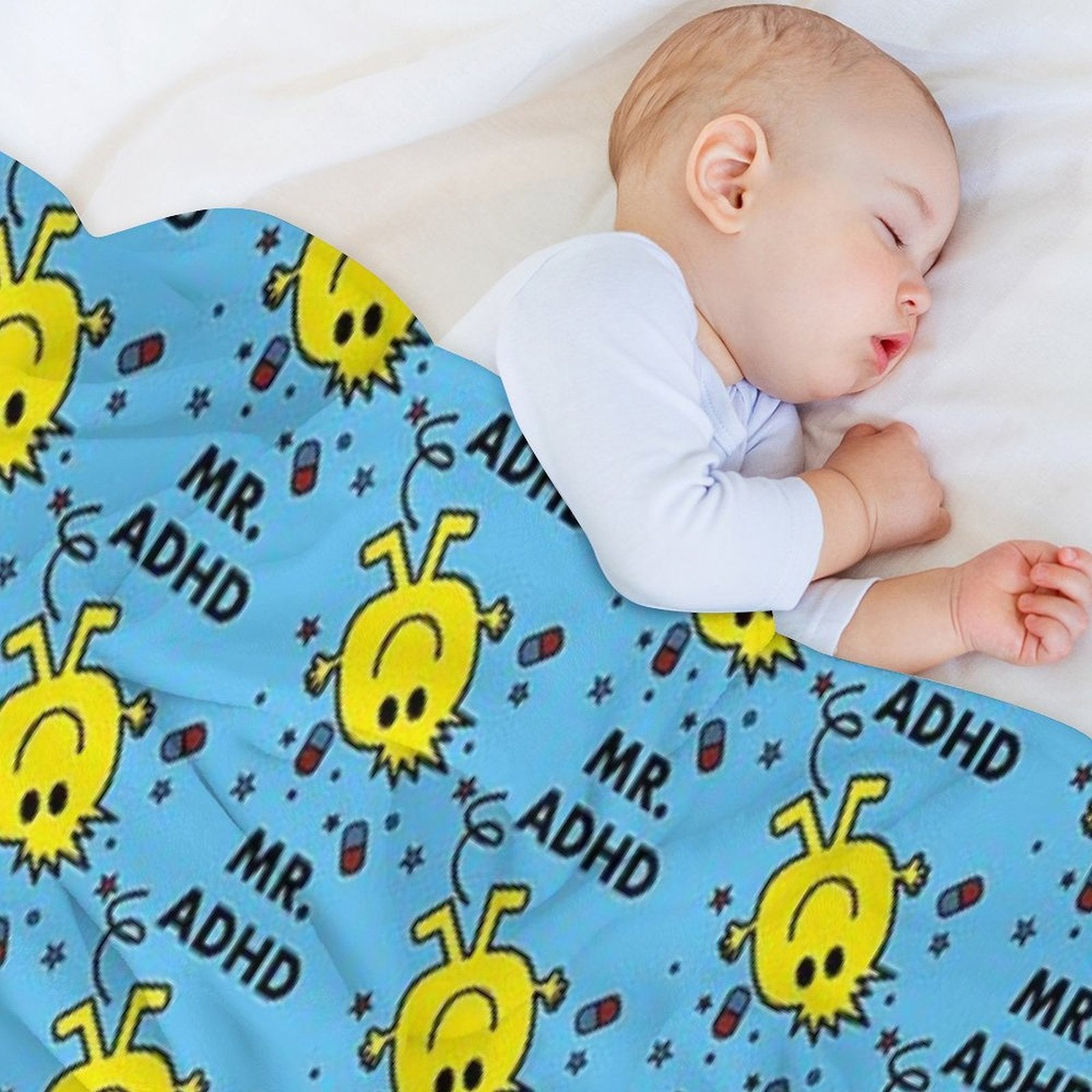 MR ADHD Easy Care Throw Blanket