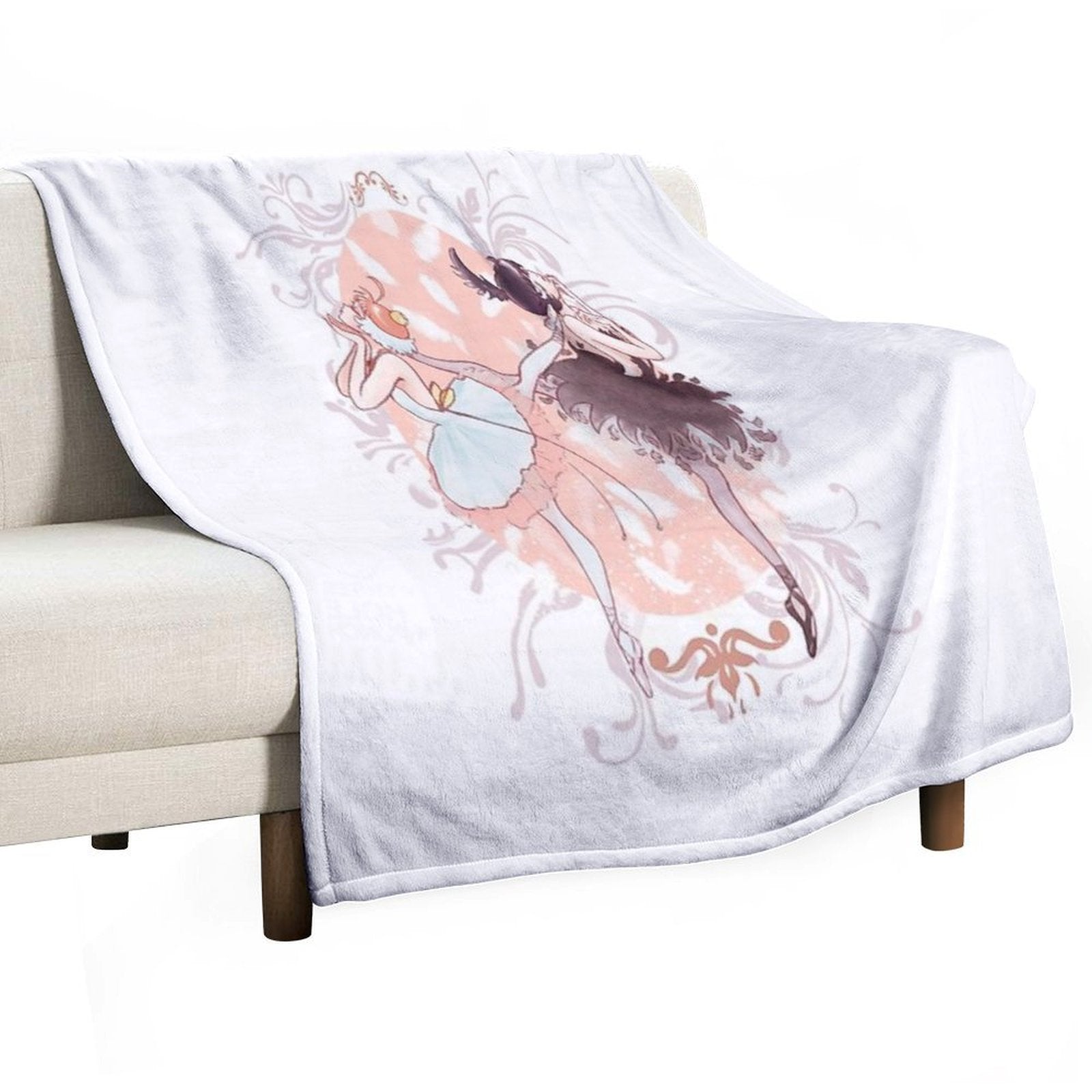 Crow And Duck Easy Care Throw Blanket