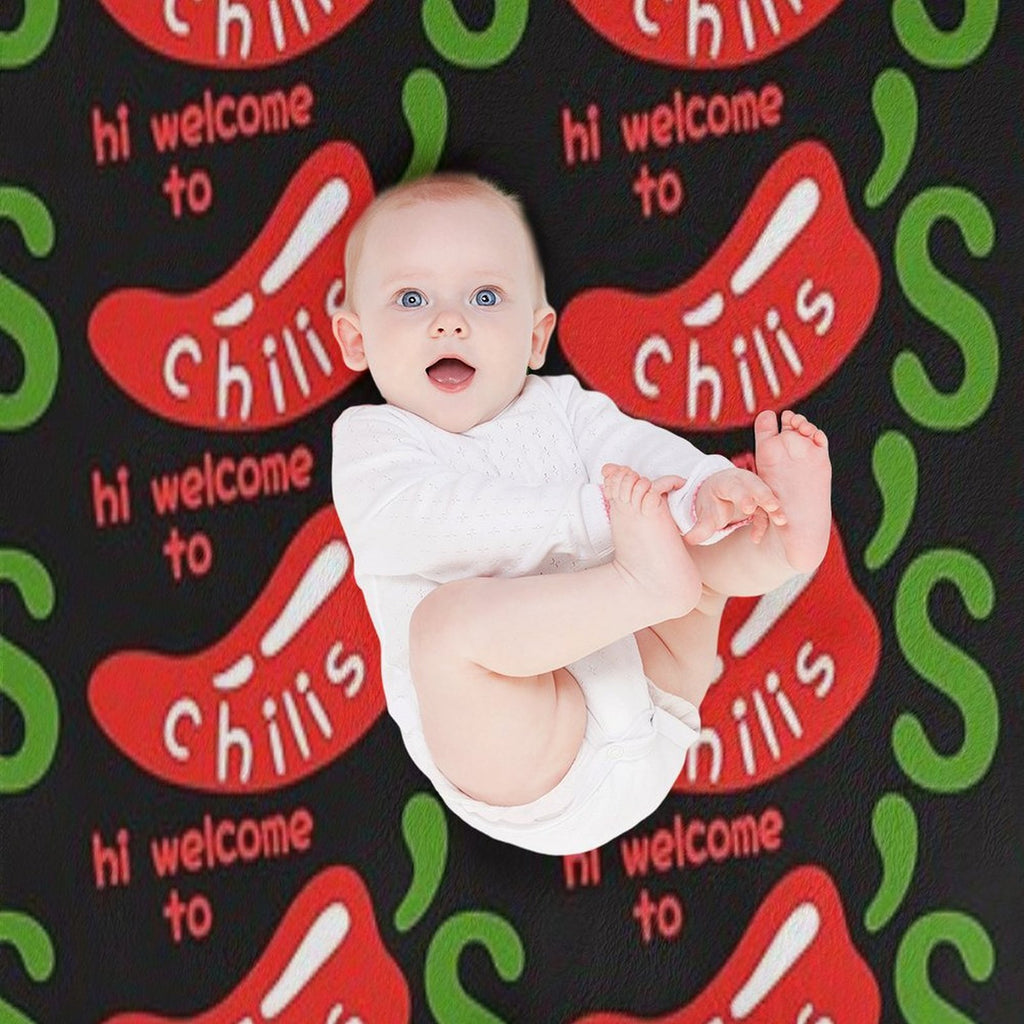 Hi Welcome To Chili’s Sustainable Throw Blanket