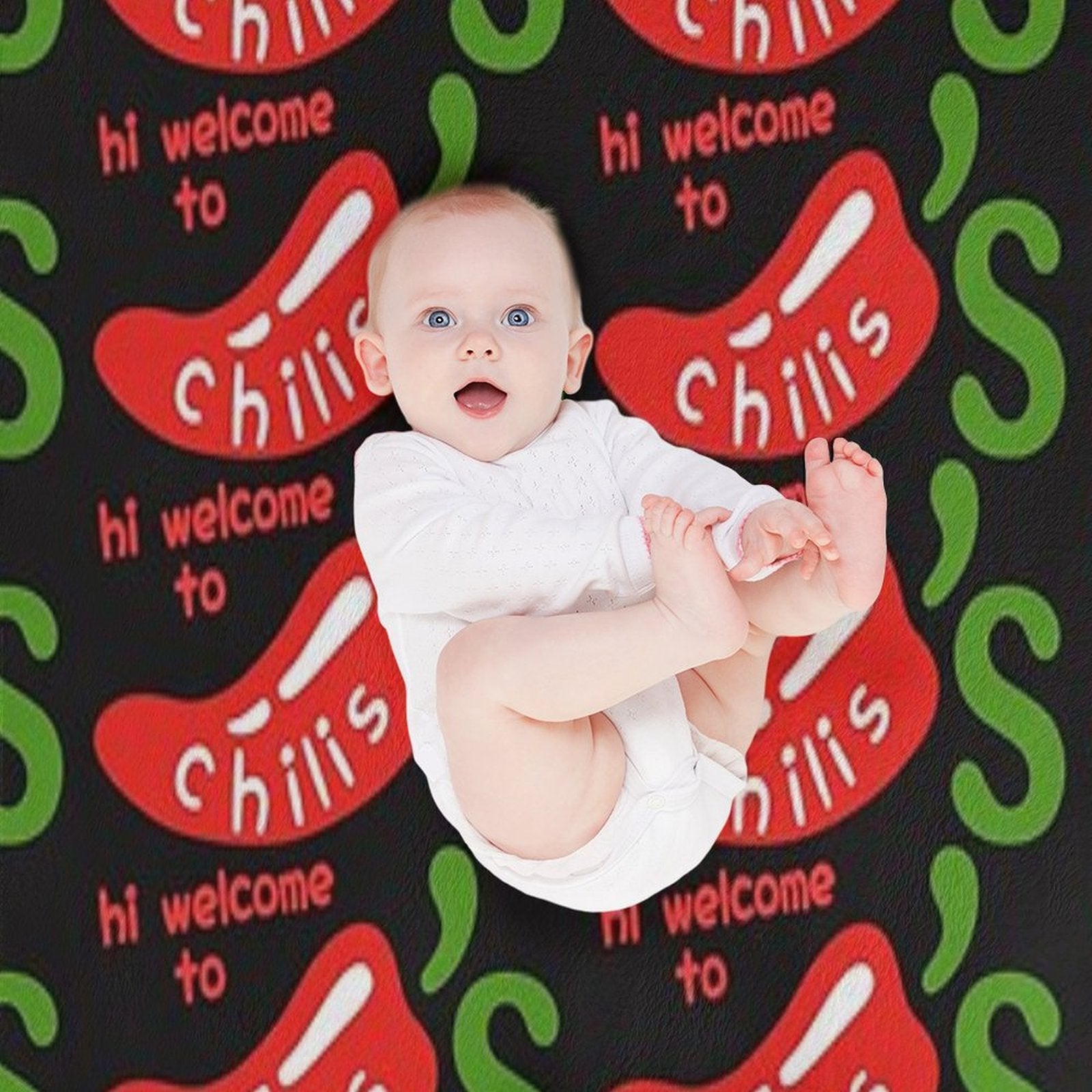 Hi Welcome To Chili’s Sustainable Throw Blanket