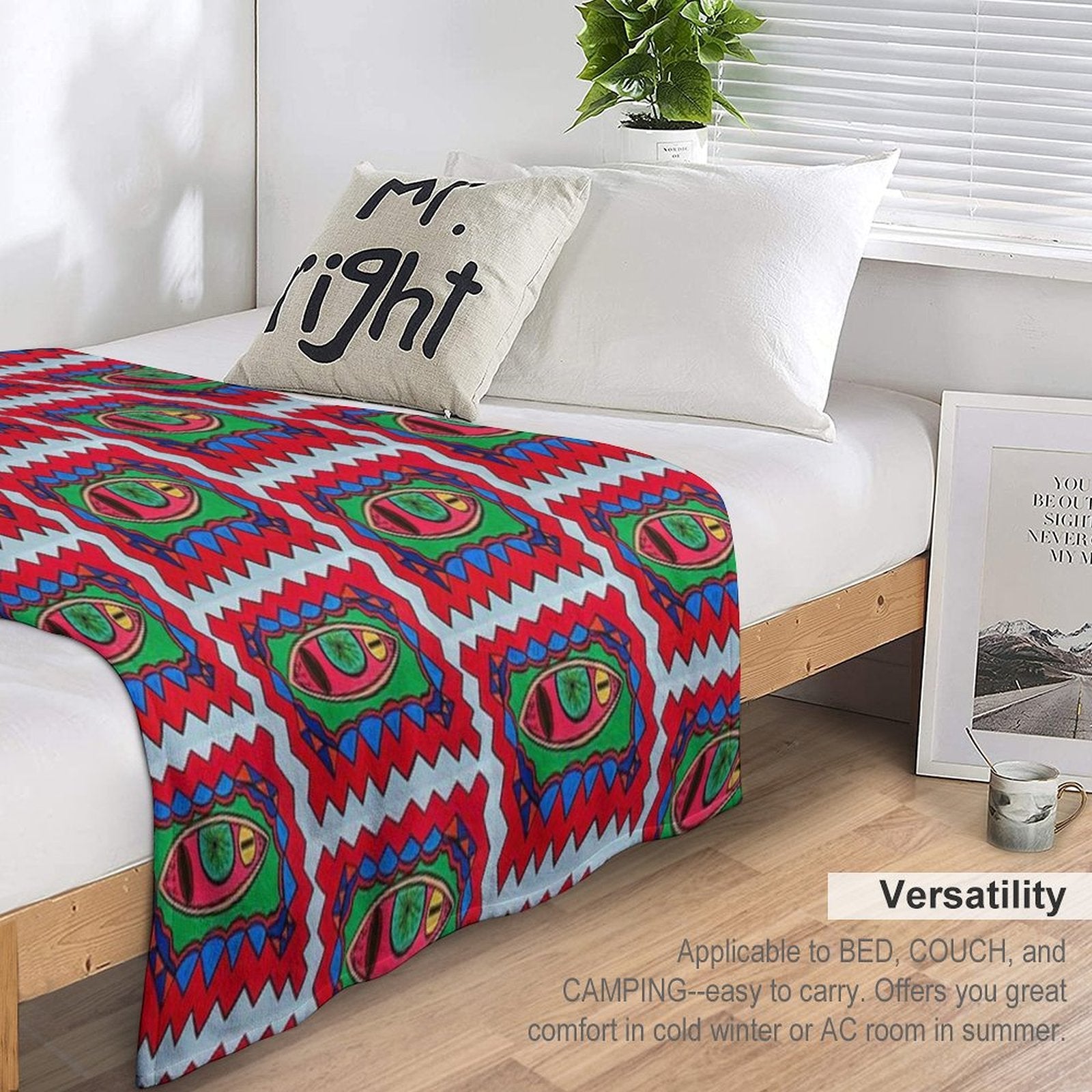 A Story of Looks Compact Throw Blanket