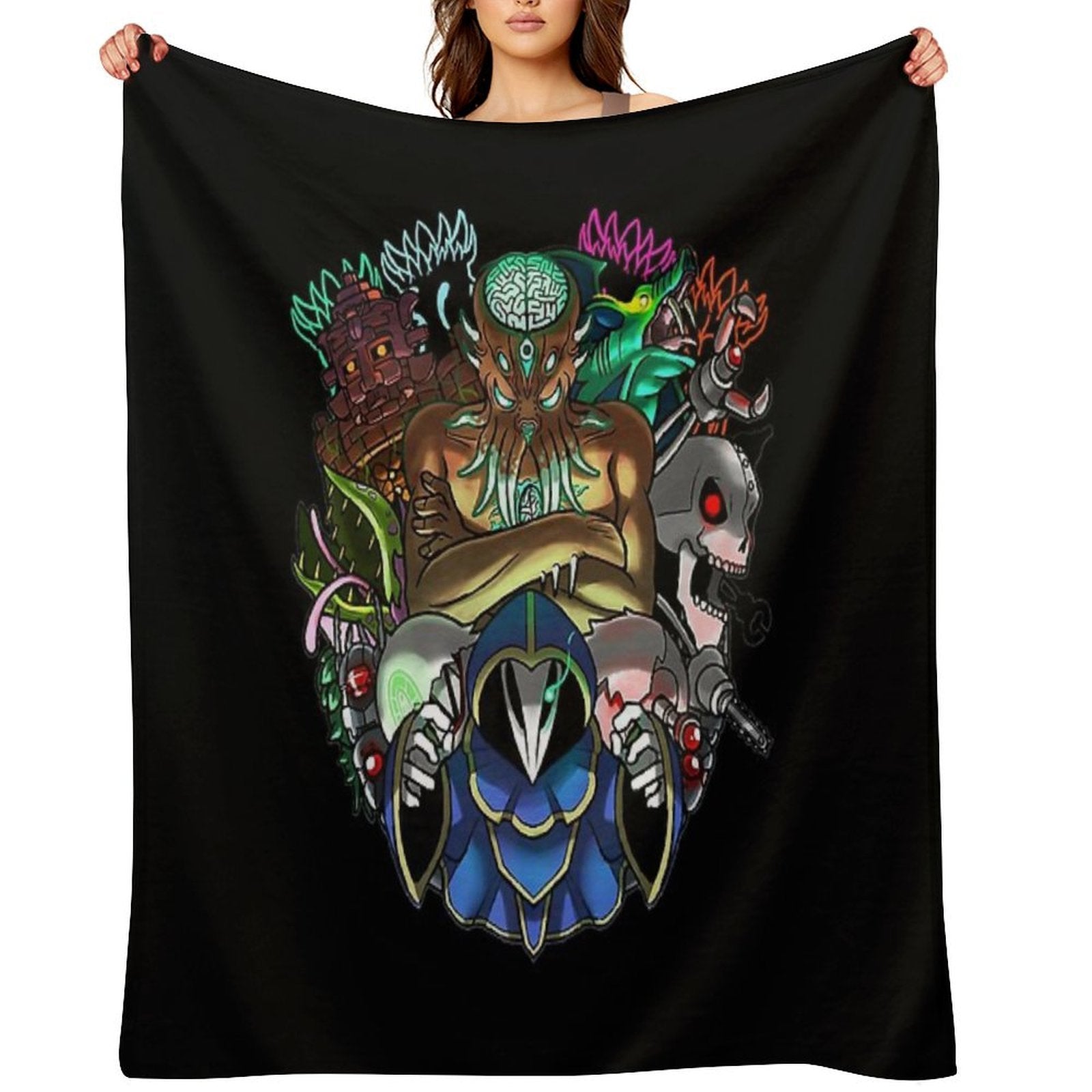 Gift For Men Terraria Game Boss Halloween Eco-conscious Throw Blanket