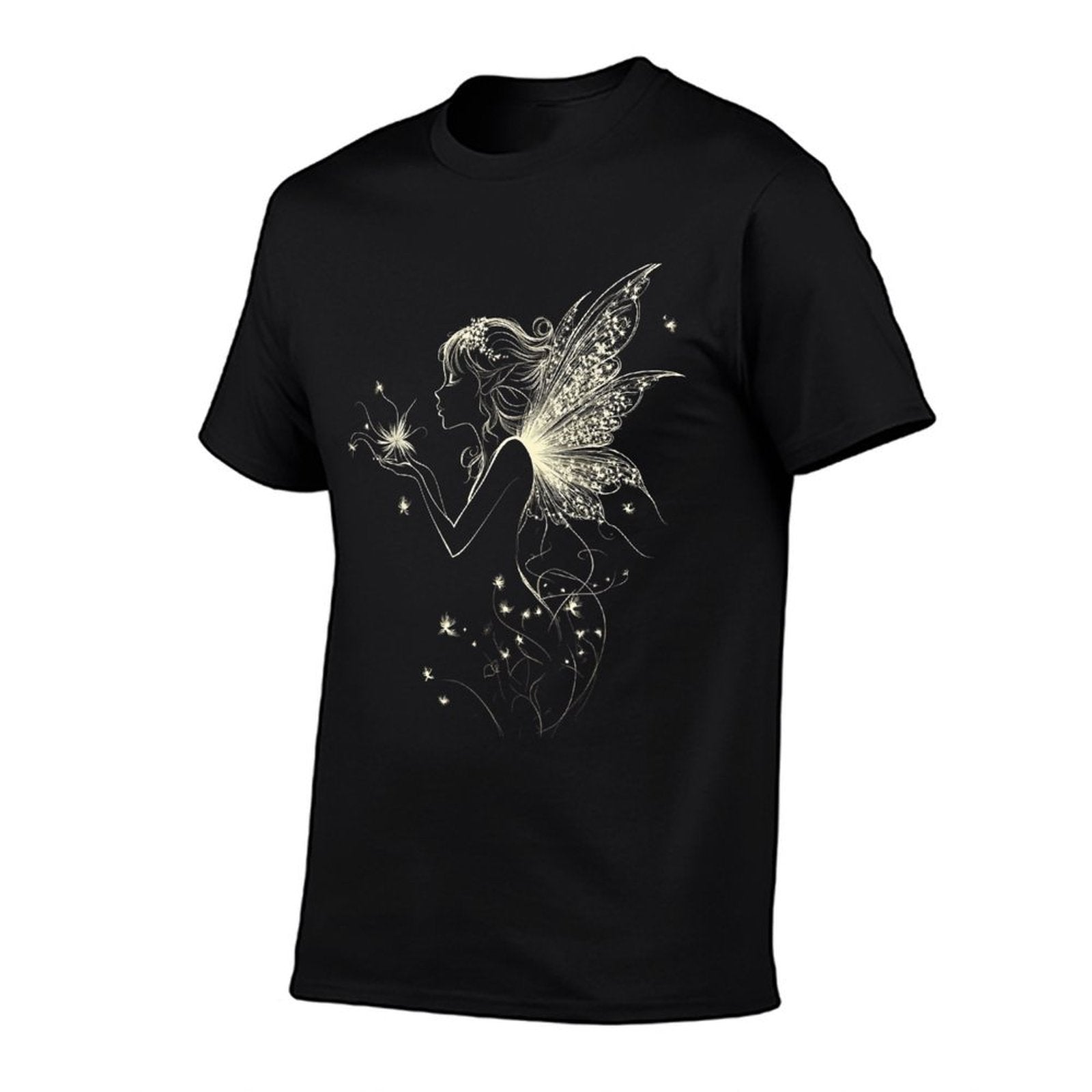Fairy Mythical Motif Fantasy Illustration Fairy  Tagless Design T-Shirt