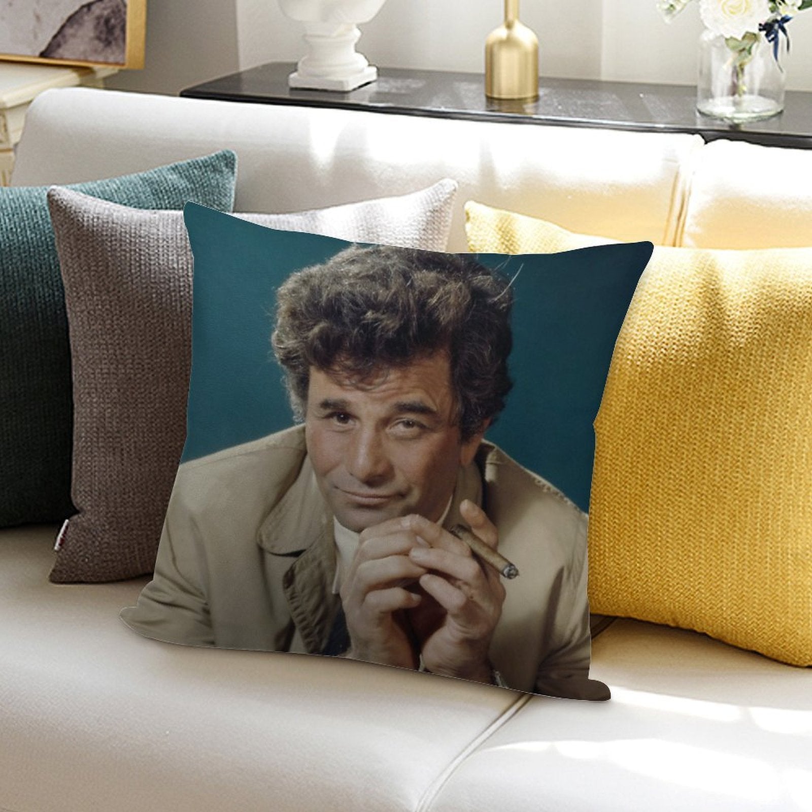 Columbo Soft Bedroom Essential Throw Pillow