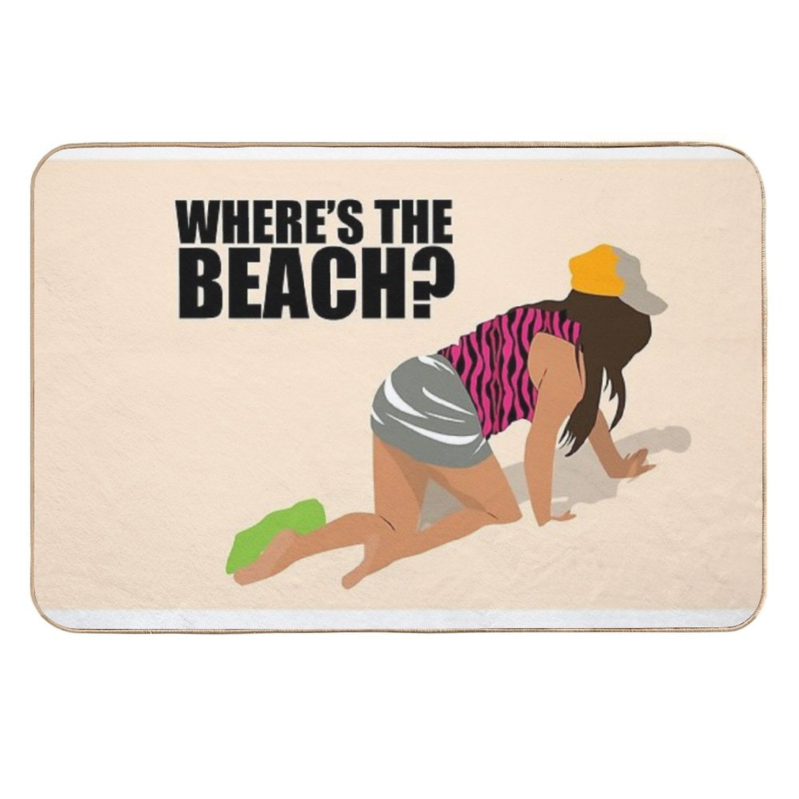 Snooki Where's The Beach  Easy Maintenance Bath Mat
