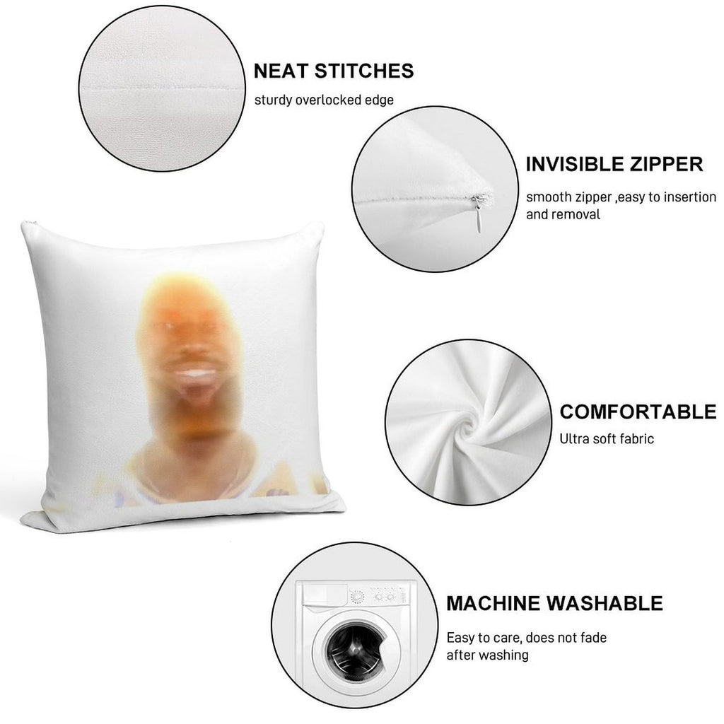 Lebron James  You Are My Sunshine Meme Soft Short Plush Fabric Throw Pillow