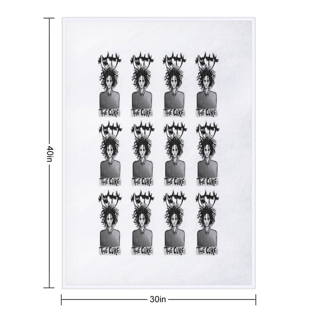 The Cure Print 1 Easy Care Throw Blanket