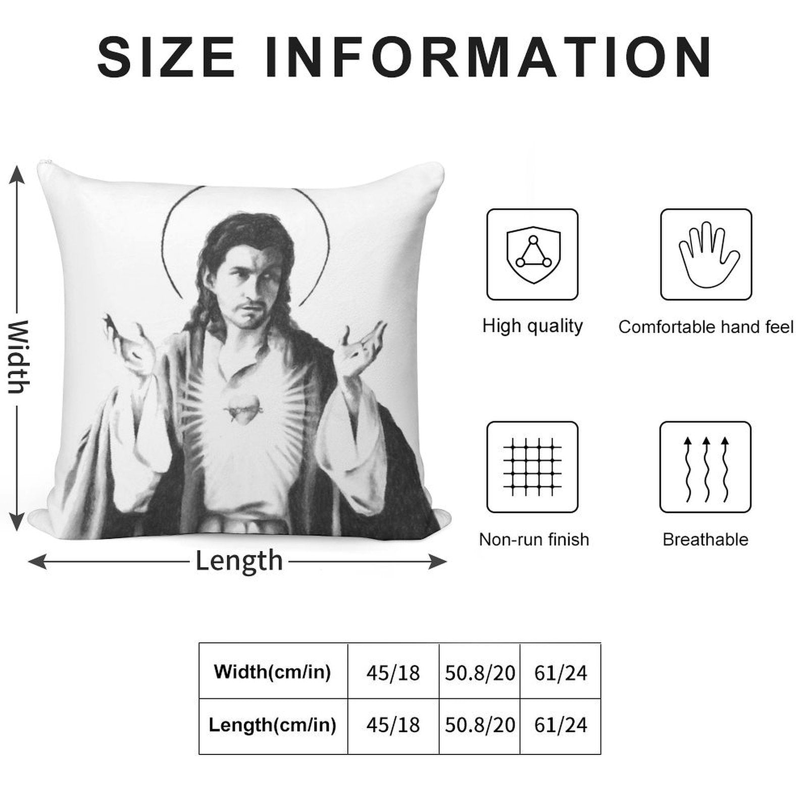 Arctic Monkeys Alex Turner As Jesus Soft Easy Maintenance Throw Pillow
