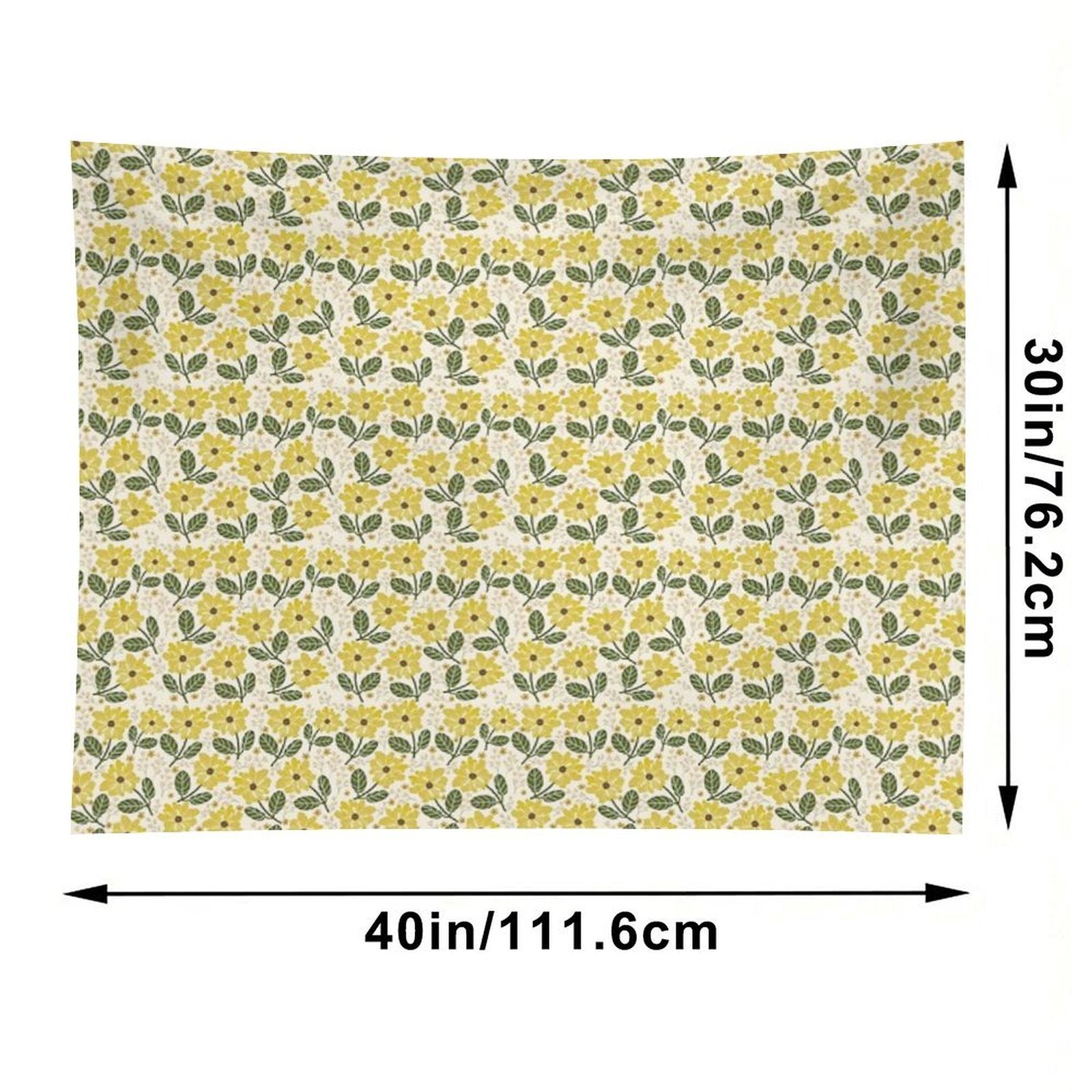 Golden Bloom Tapestry