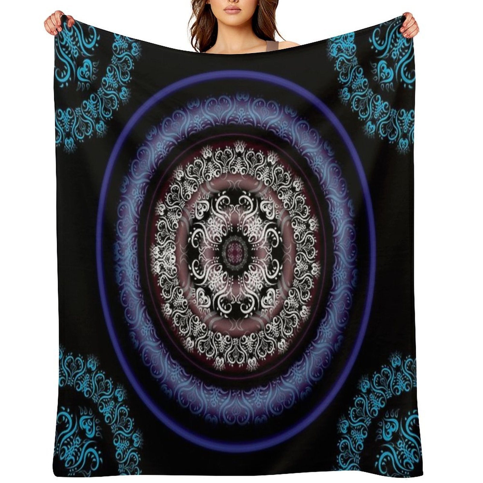 Dark Pulse Eco-conscious Throw Blanket